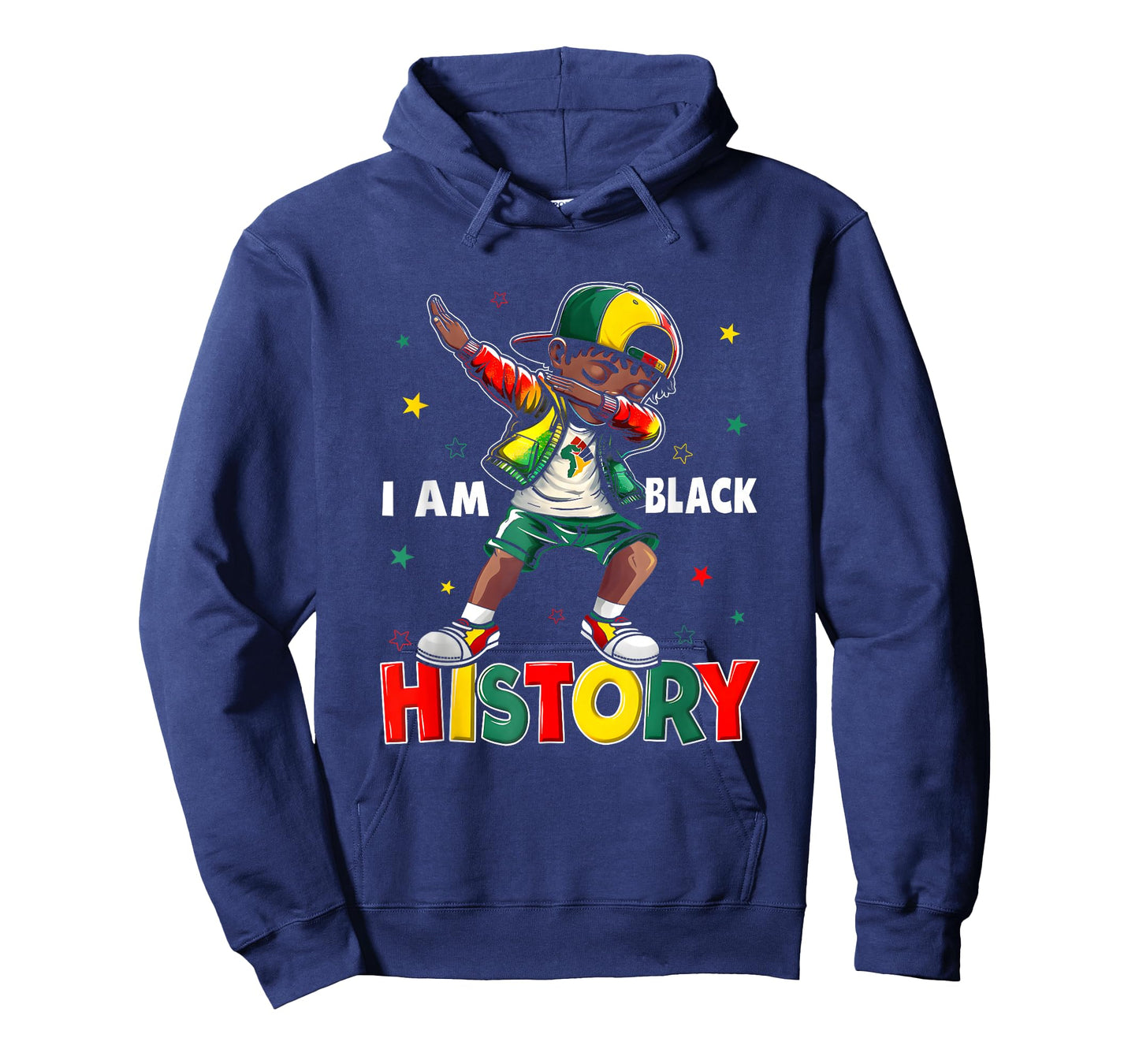 I Am Black History Month African American Dabbing Boys Kids T-Shirt