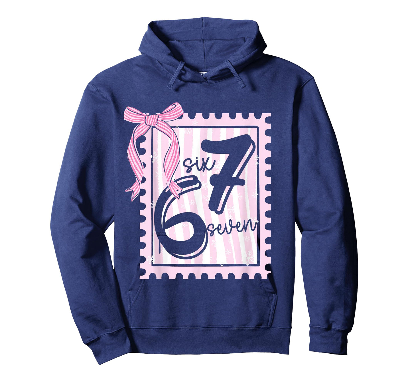 Six Seven Coquette Bow 67 Meme Gen Alpha Joke Viral Number T-Shirt