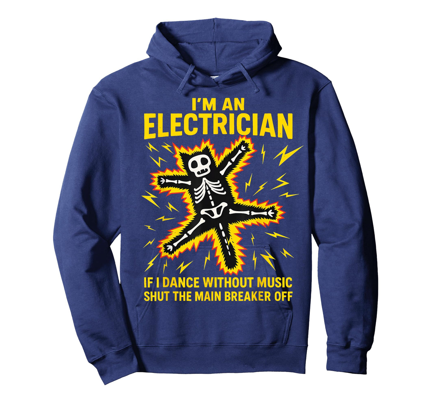 I'm an Electrician If I Dance Without Music Fun Skeleton Cat T-Shirt