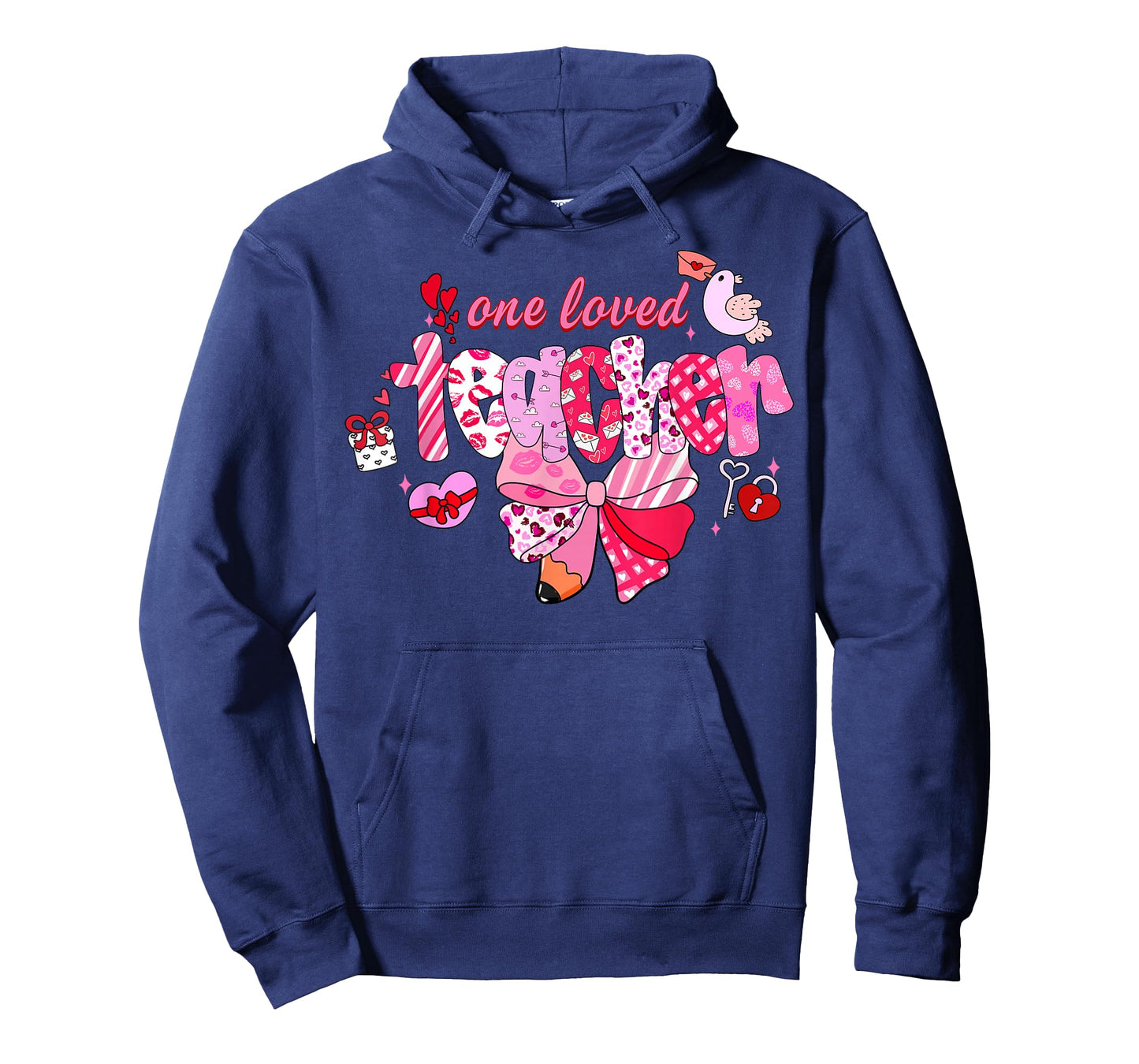 Teacher Valentine Loved Teacher Valentine's Day Coquette Bow T-Shirt