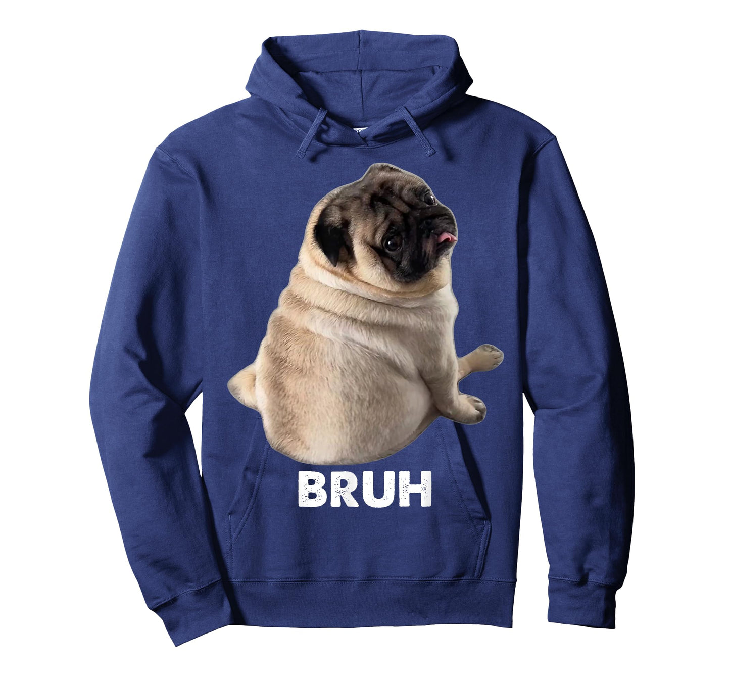 Pug says Bruh Pug Meme Adorable Dog Funny Humor Fashion Y2K T-Shirt