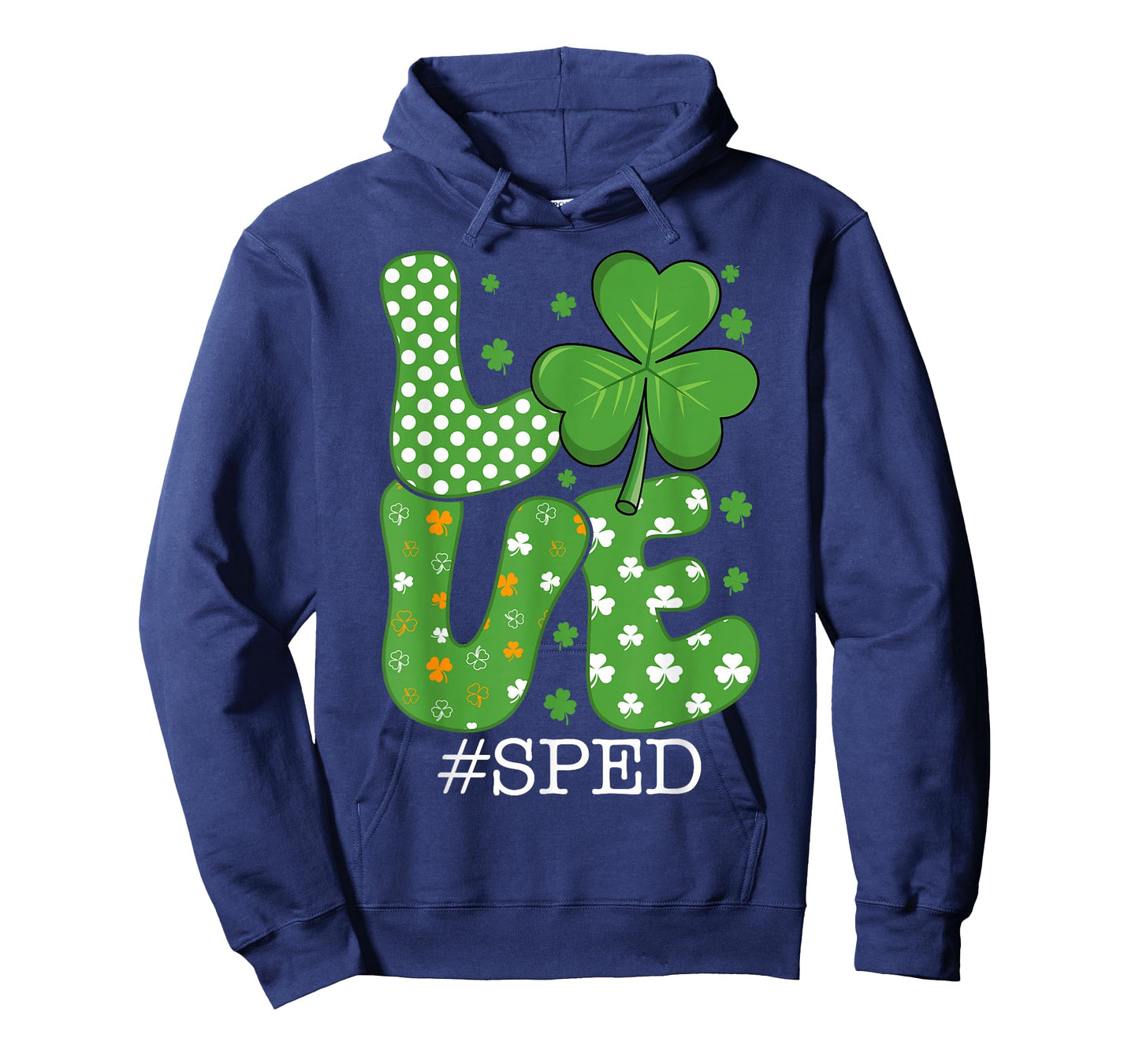 SPED Love Shamrock St Patricks Day Special Education T-Shirt