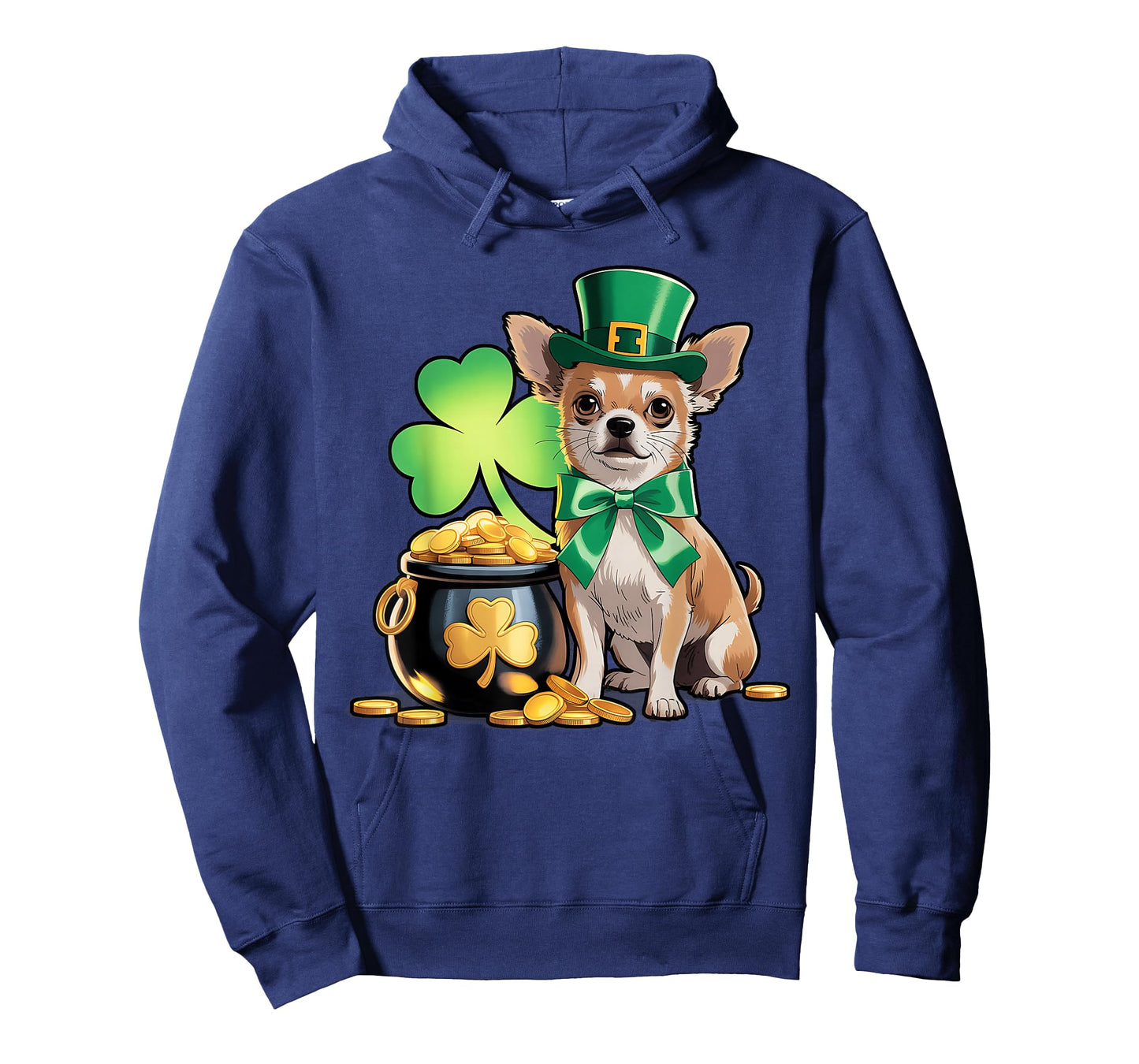 Cute Chihuahua Dog Shamrock Irish Women Men St Patricks Day T-Shirt