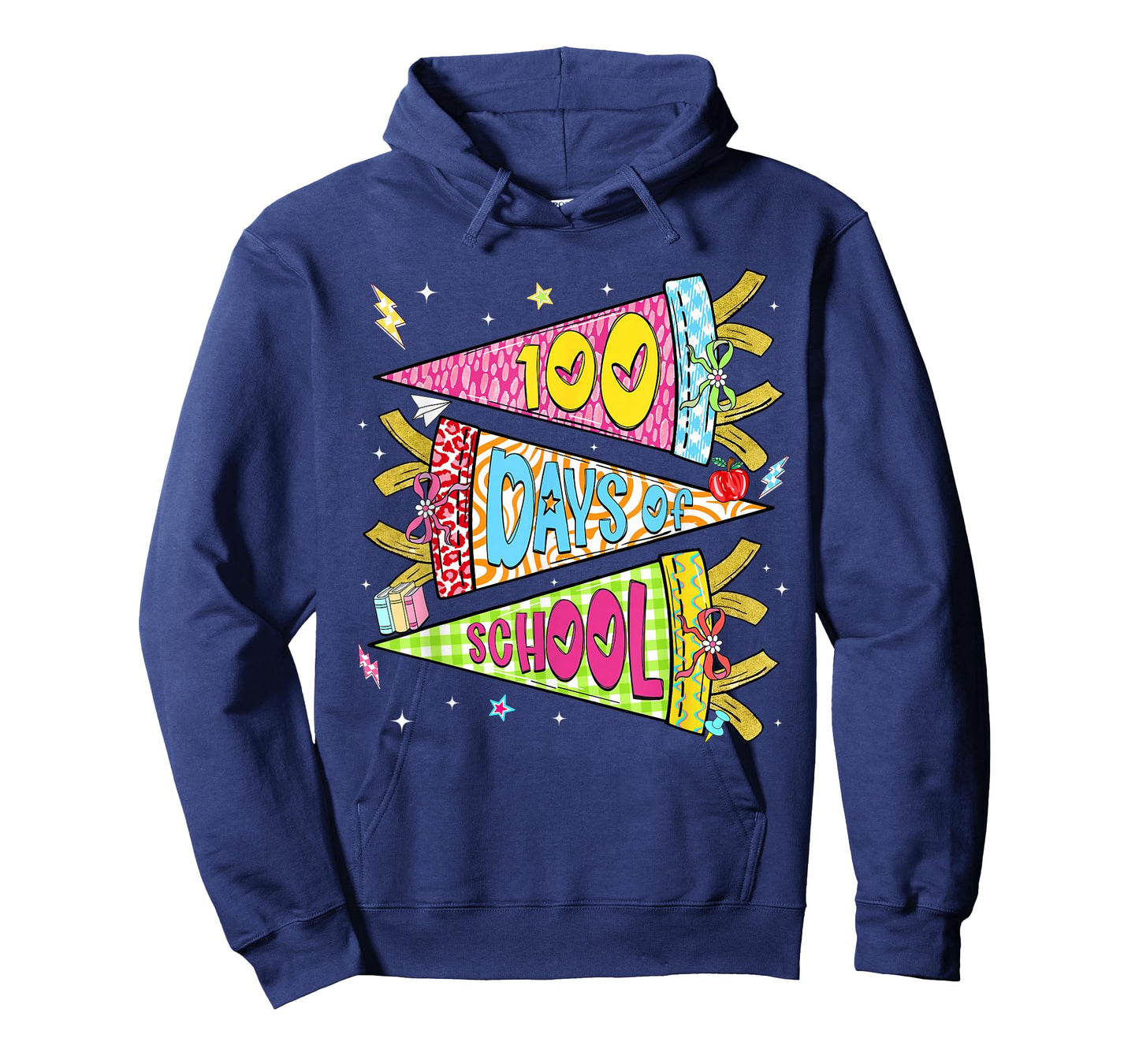 Preppy Happy 100 Days of School Retro Boy Girl Kid Teacher T-Shirt