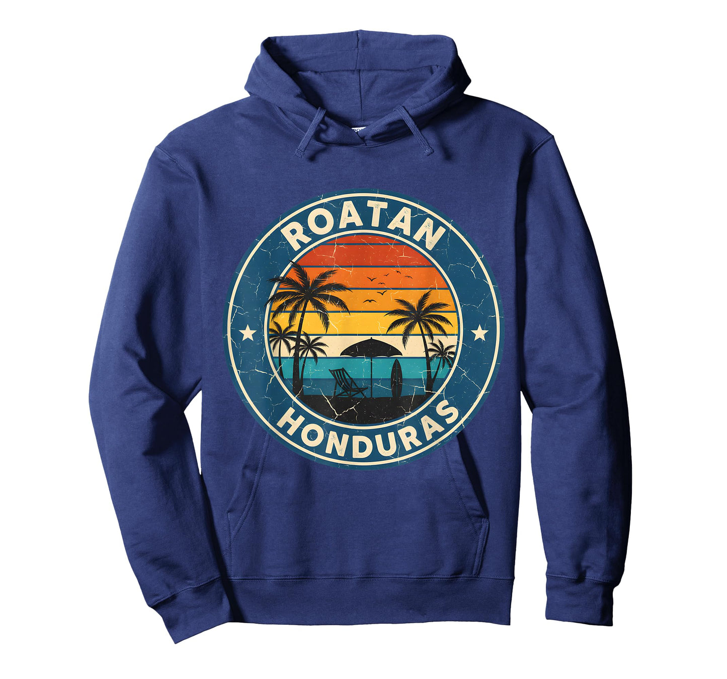 Roatan Honduras Vintage Beach Sunset T-Shirt