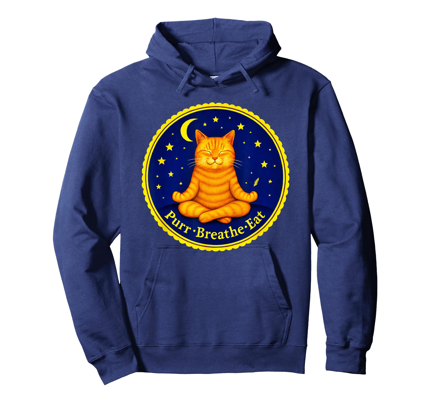 Funny Yoga Cat TEE Zen Meditation Humor Design T-Shirt