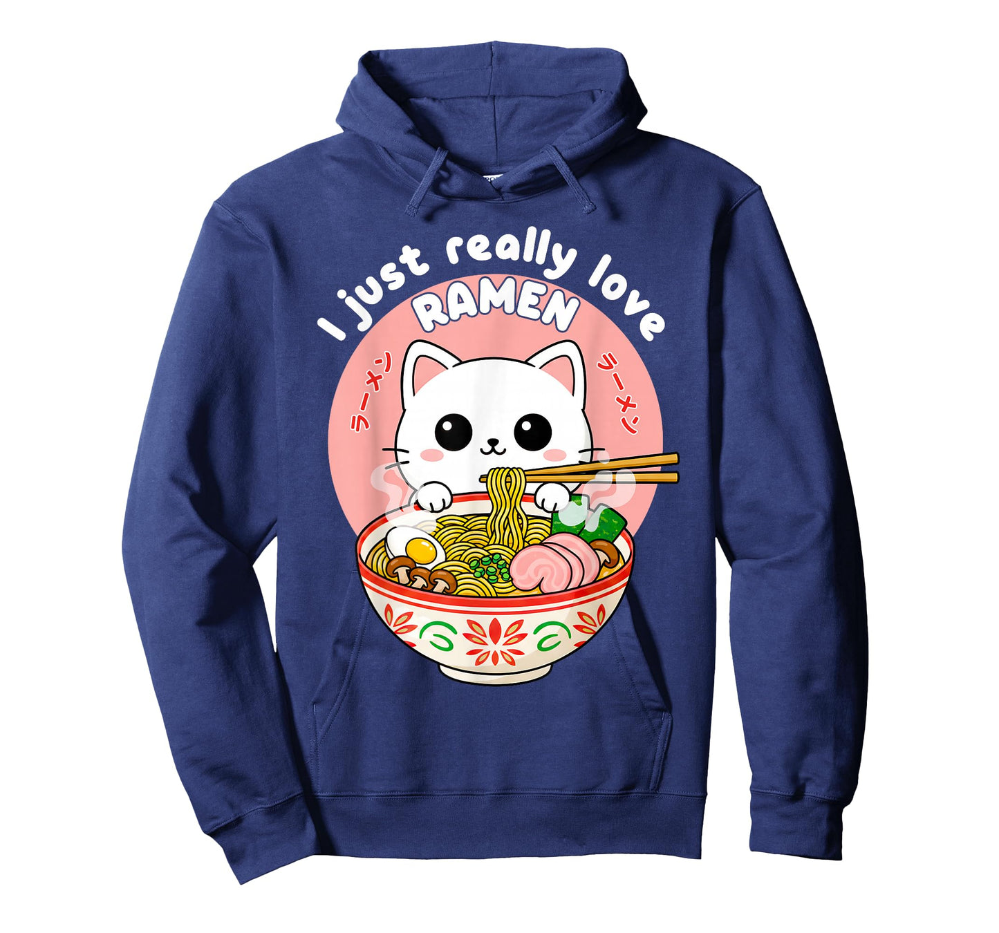I Just Really Love Ramen Funny Cat Japanese Noodles Anime T-Shirt