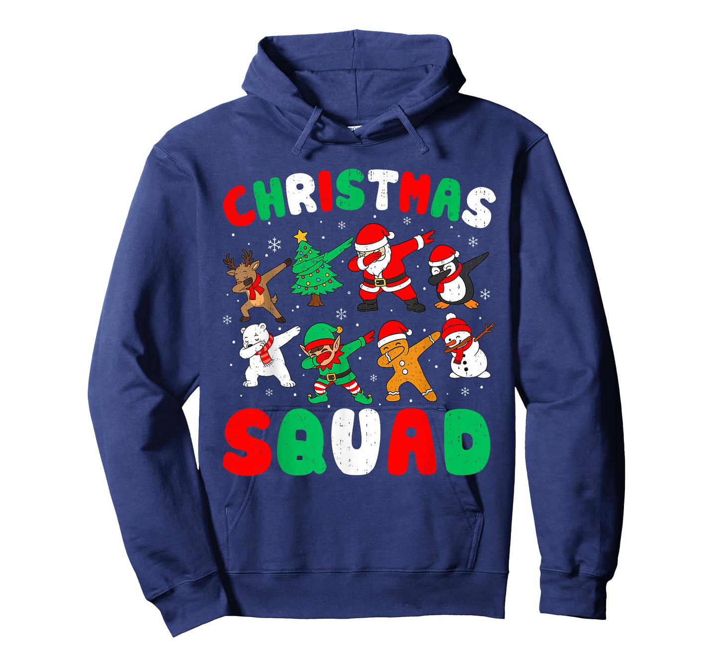 Funny Christmas Squad Santa Dabbing Elf Xmas Family Matching T-Shirt
