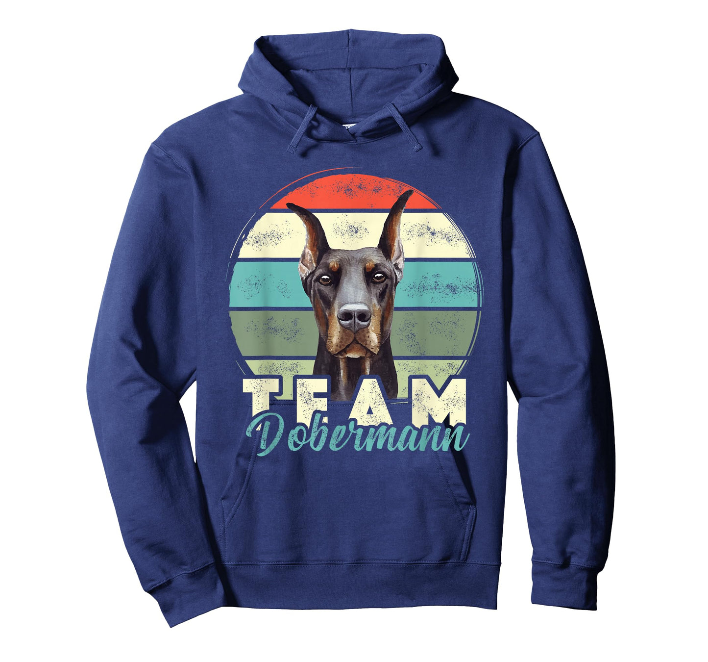 Team Doberman Dog Outfit Retro Vintage Doberman Dogs Design T-Shirt