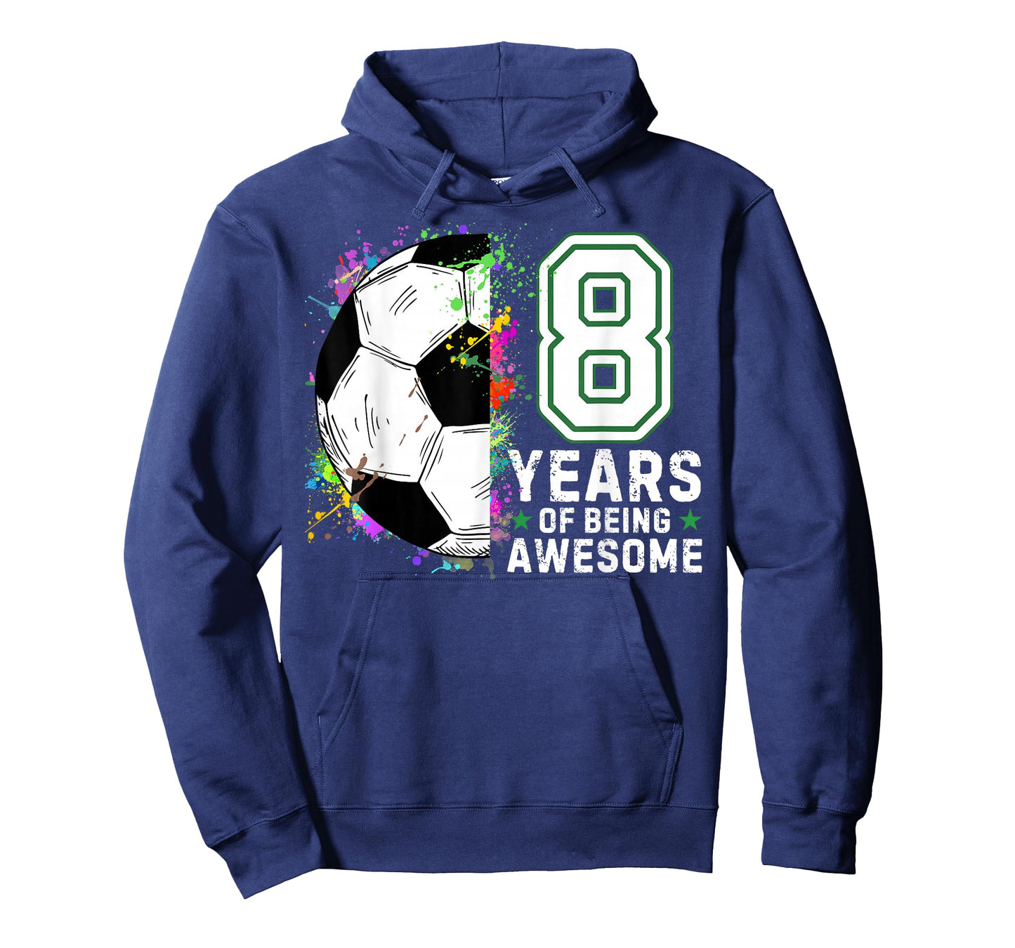 8 Years of Being Awesome Soccer Birthday 8th T-Shirt