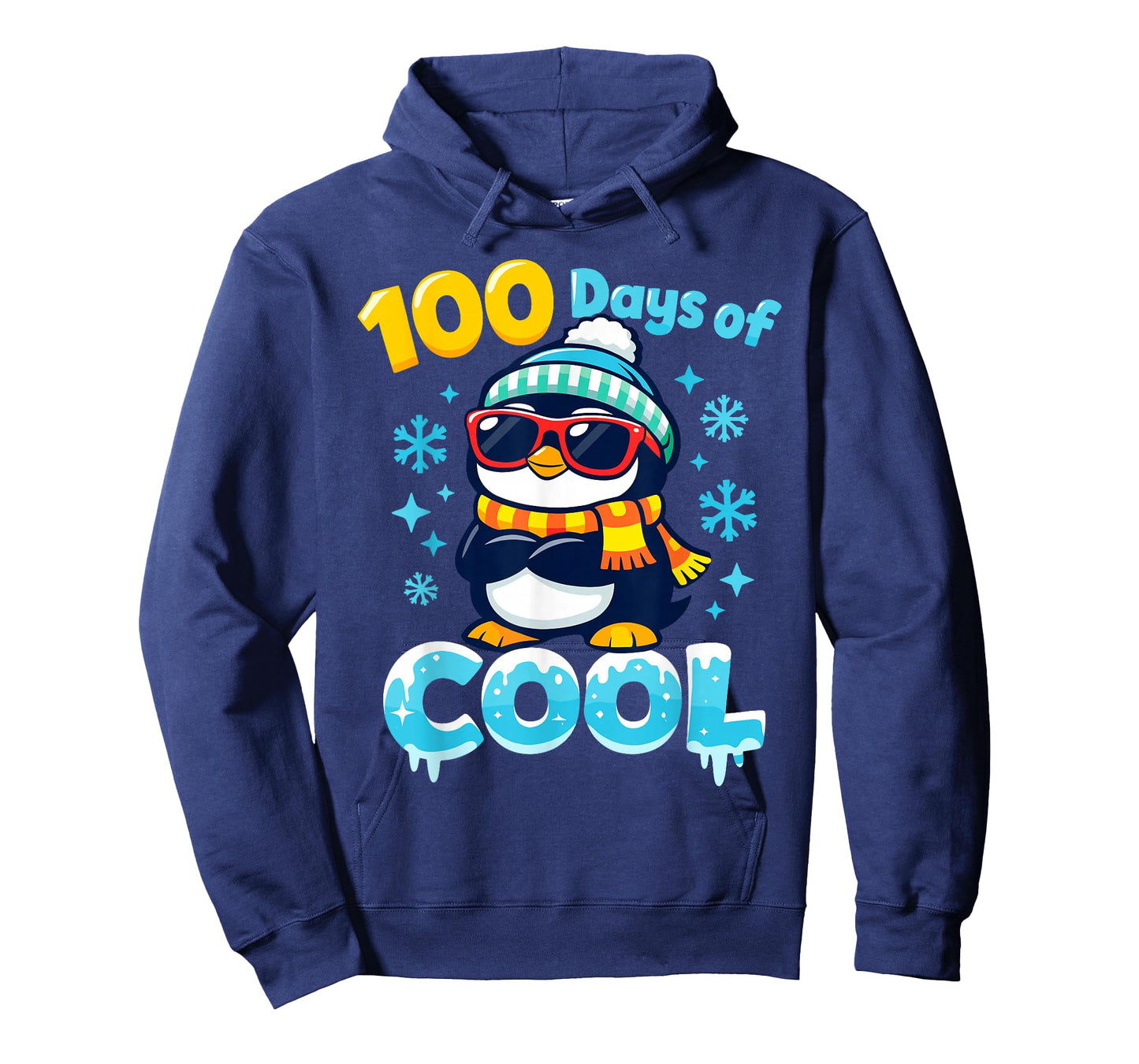 100 Days of Cool Penguin with Sunglasses 100th Day of School T-Shirt