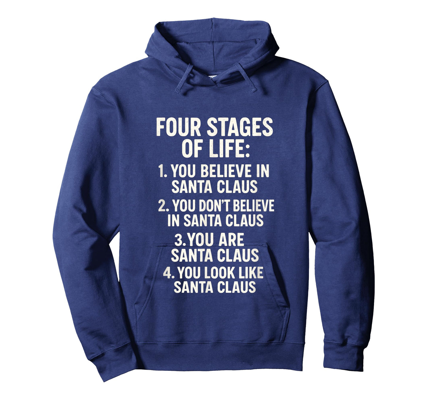 Four Stages of Life - Funny Dad Santa Humor T-Shirt
