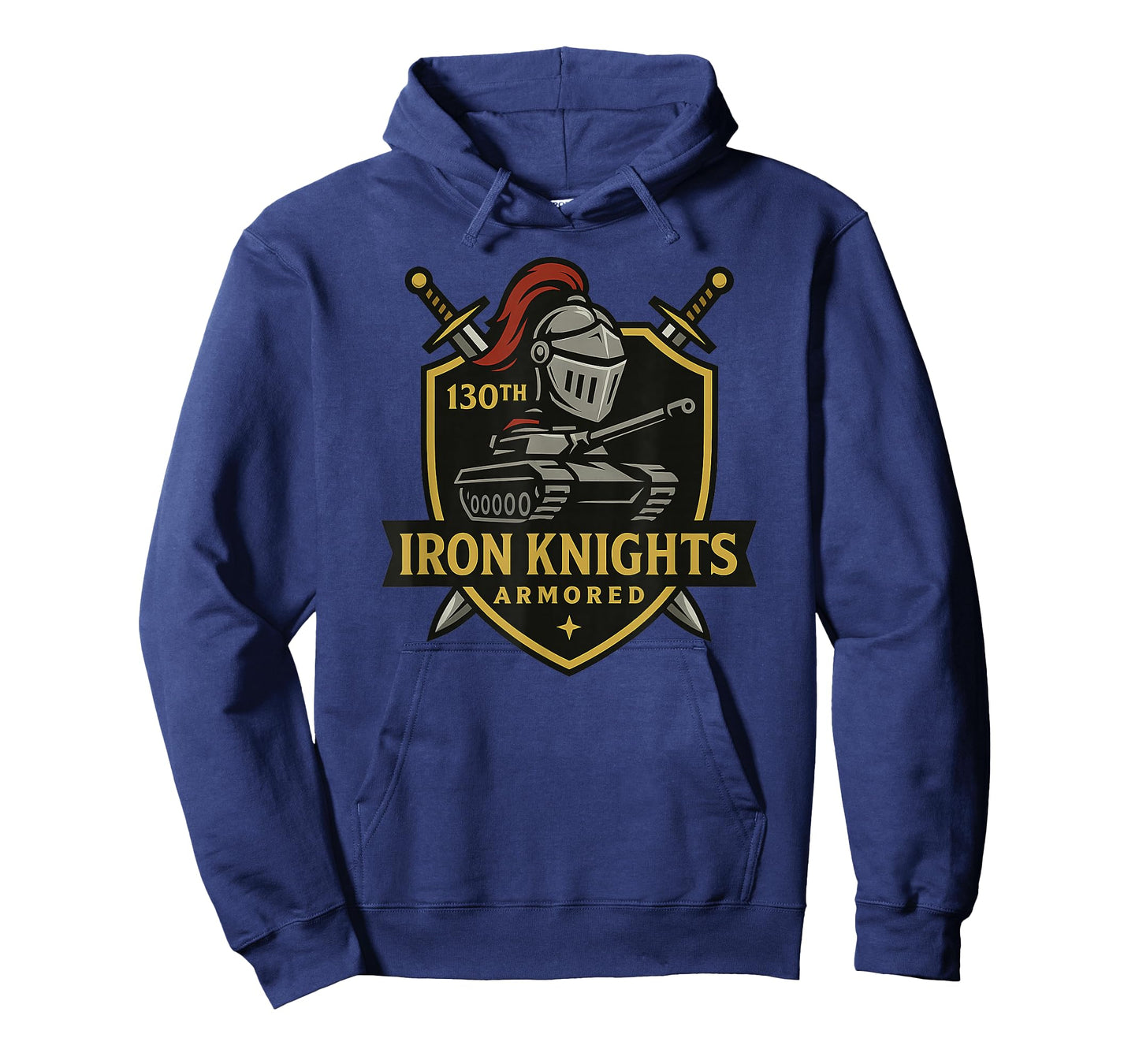 Iron Knights Armored – 130th Tank Battalion Emblem Fictional T-Shirt