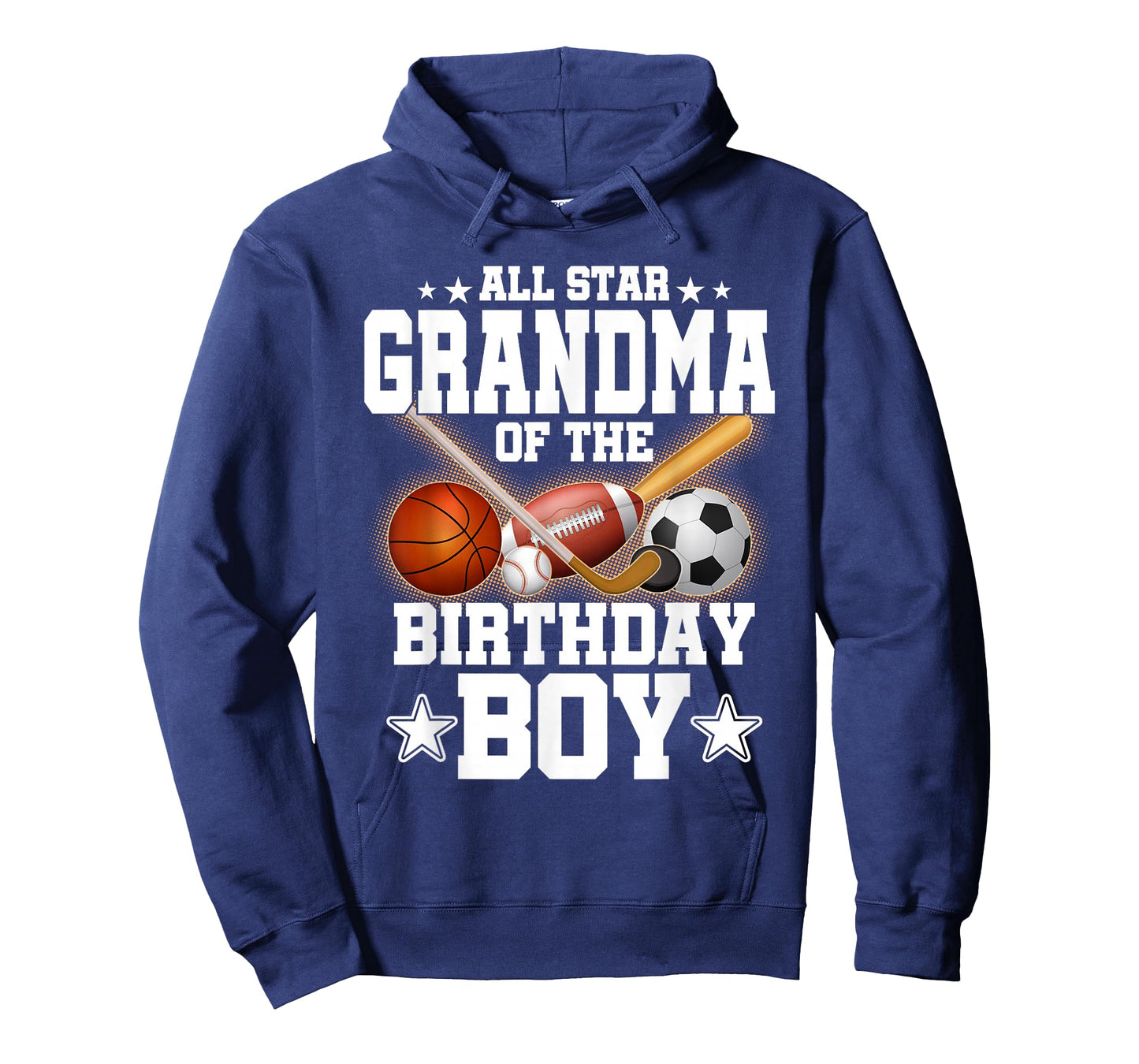 All Star Grandma of The Birthday Boy Basketball Soccer T-Shirt