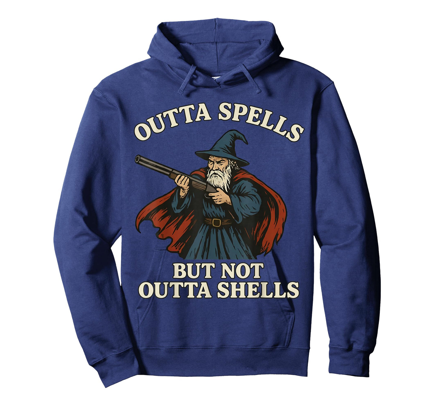 Outta Spells But Not Outta Shells Wizard Fantasy Meme T-Shirt