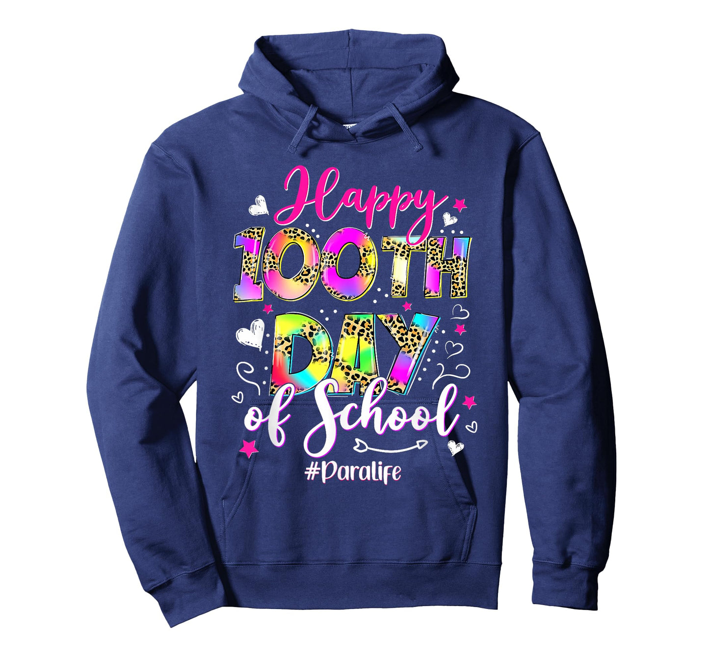 Womens Tie Dye Happy 100th Day of School para Life 100 Days T-Shirt