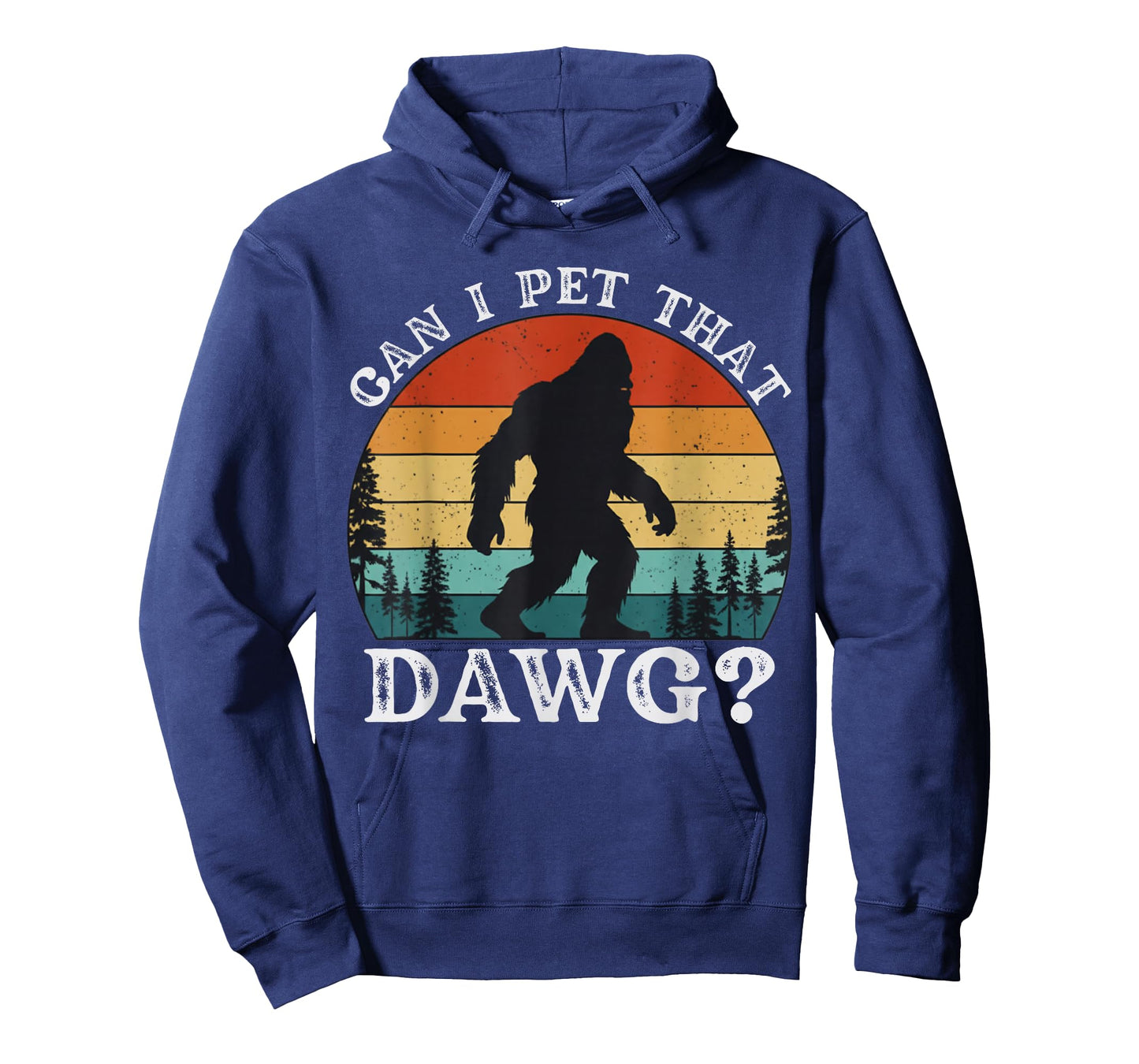 Can I Pet Dat Dawg Hiker Animal Lover Funny Bigfoot Meme T-Shirt