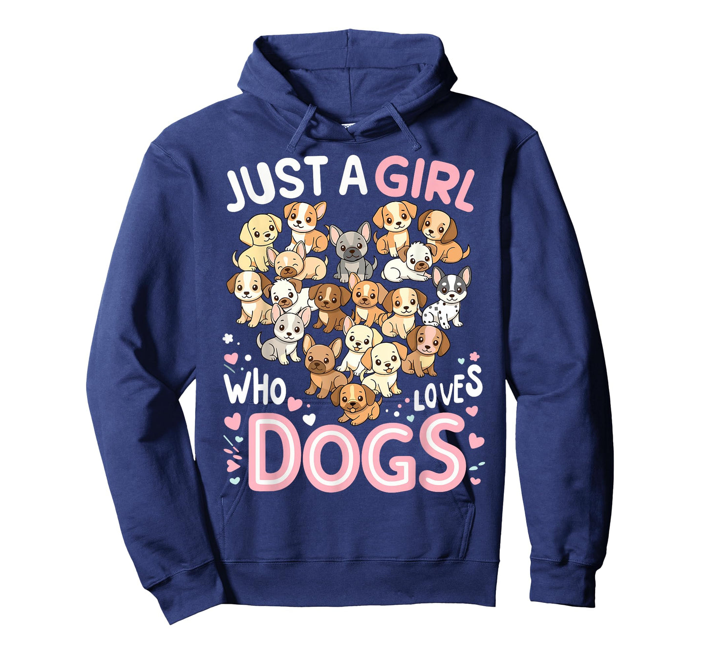 Cute Puppy Heart Just a Girl who Loves Dogs T-Shirt