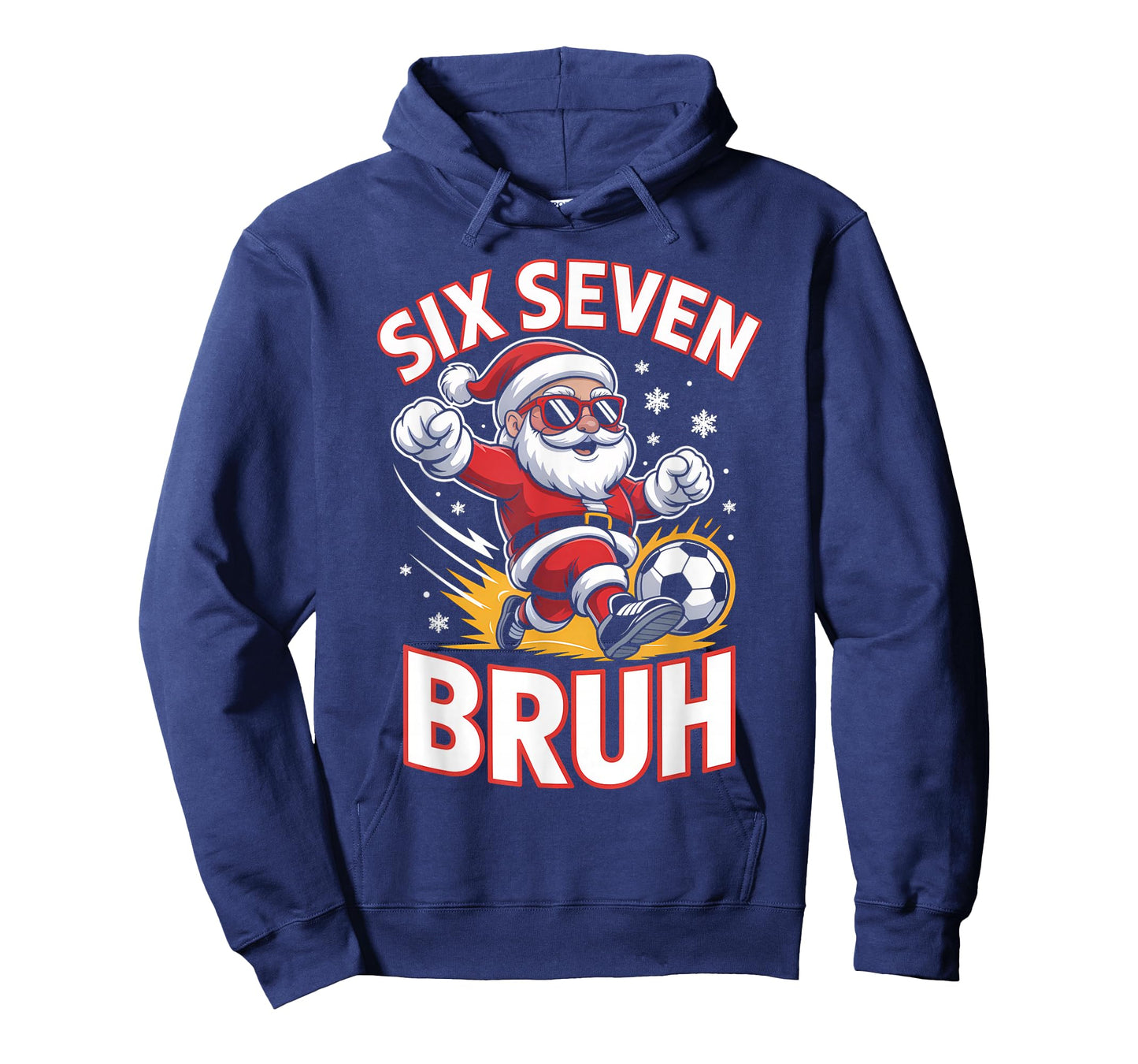 Funny 67 Meme Christmas Soccer Santa Bruh Xmas Pajamas Boys T-Shirt