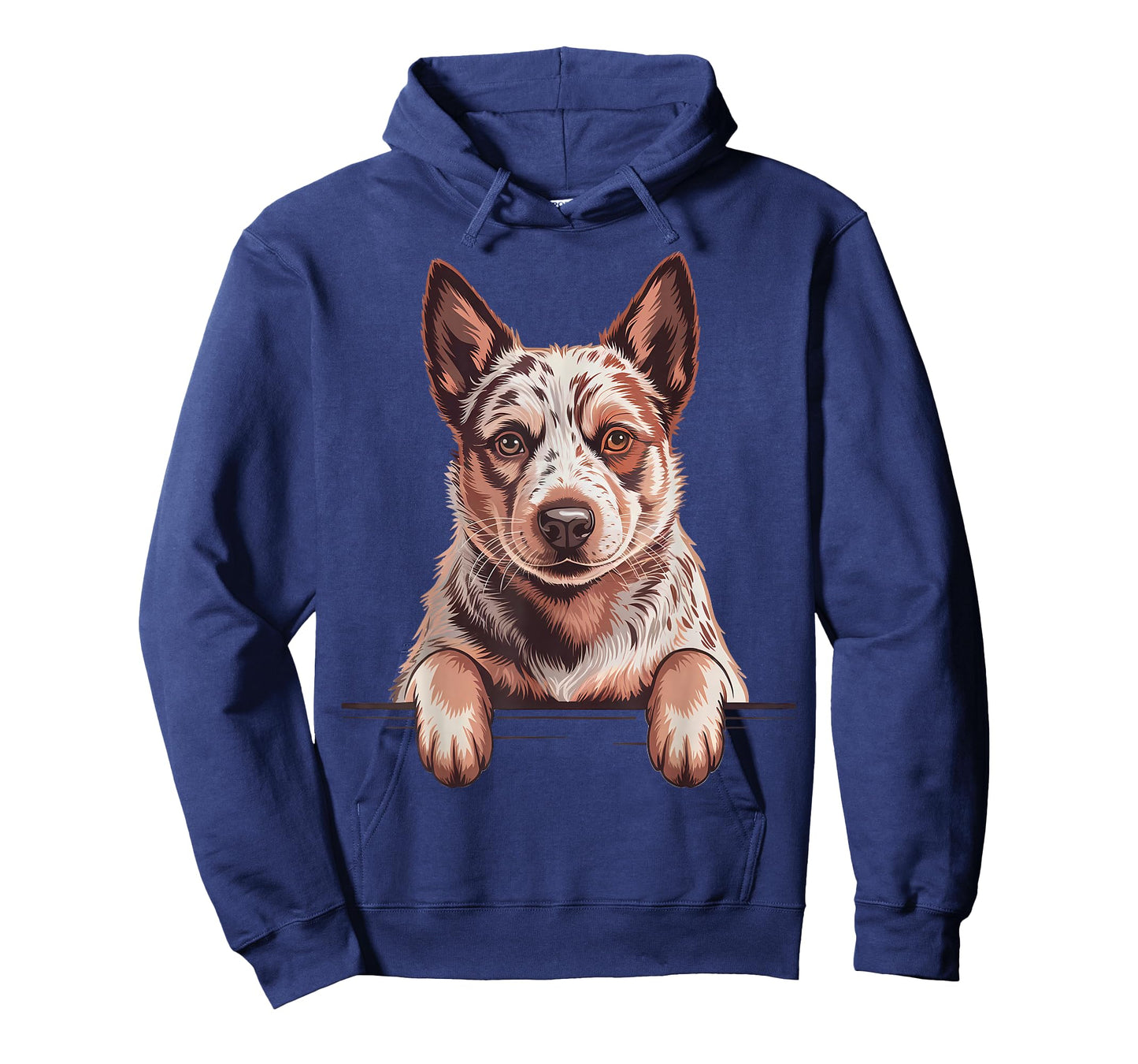Red Heeler Funny Peeking Australian Cattle Dog Lover T-Shirt