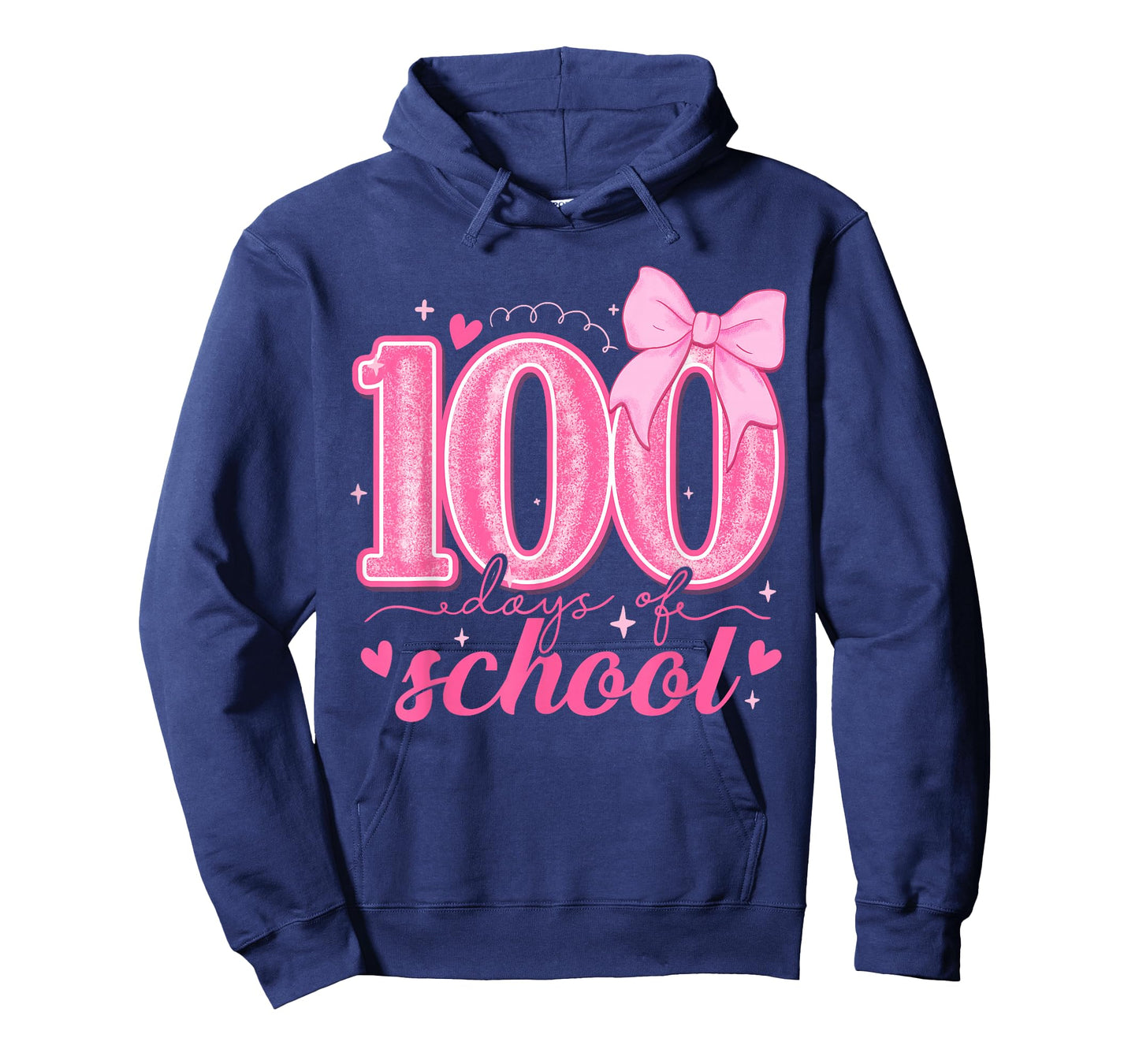 100 Days of School Bow 100th Day of School Teachers Girls T-Shirt