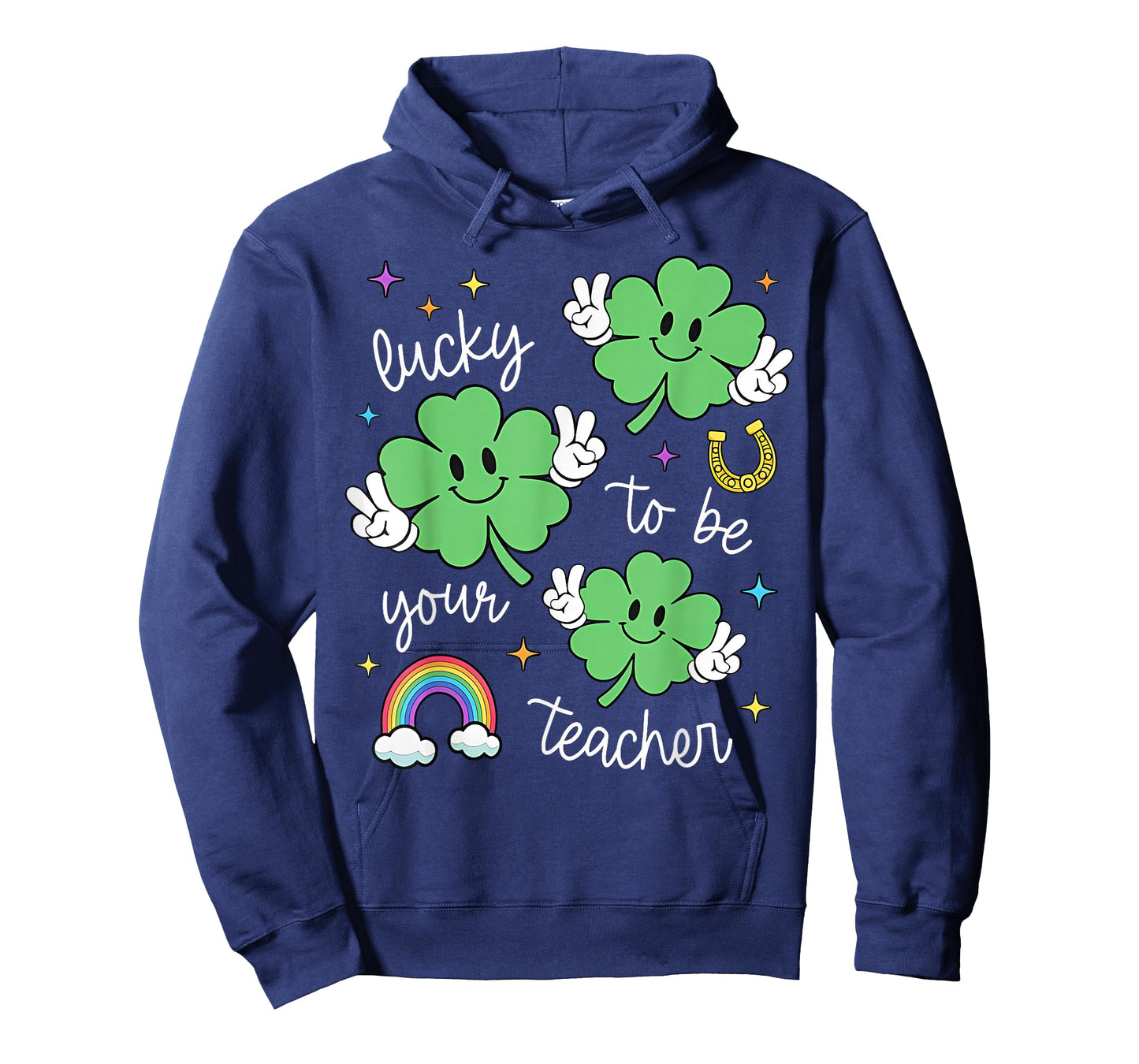 Retro Lucky to Be Your Teacher St Patrick's Day Shamrock T-Shirt