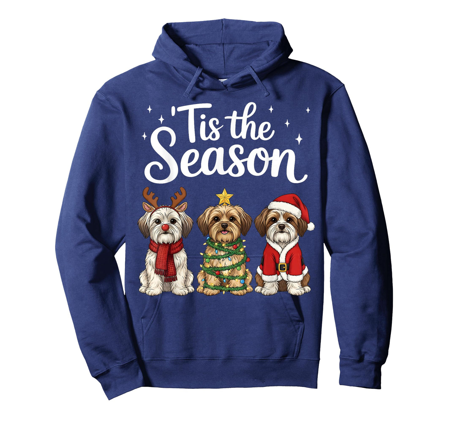 Tis The Season Morkie Christmas Santa Dog Lover T-Shirt