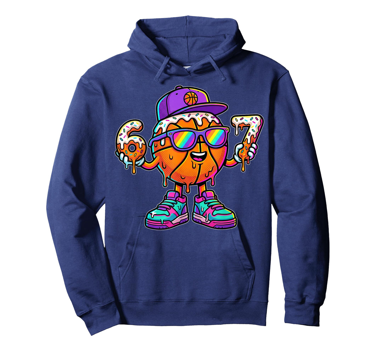67 Basketball Drip Six Seven Funny Meme Gen Alpha Kids Boys T-Shirt