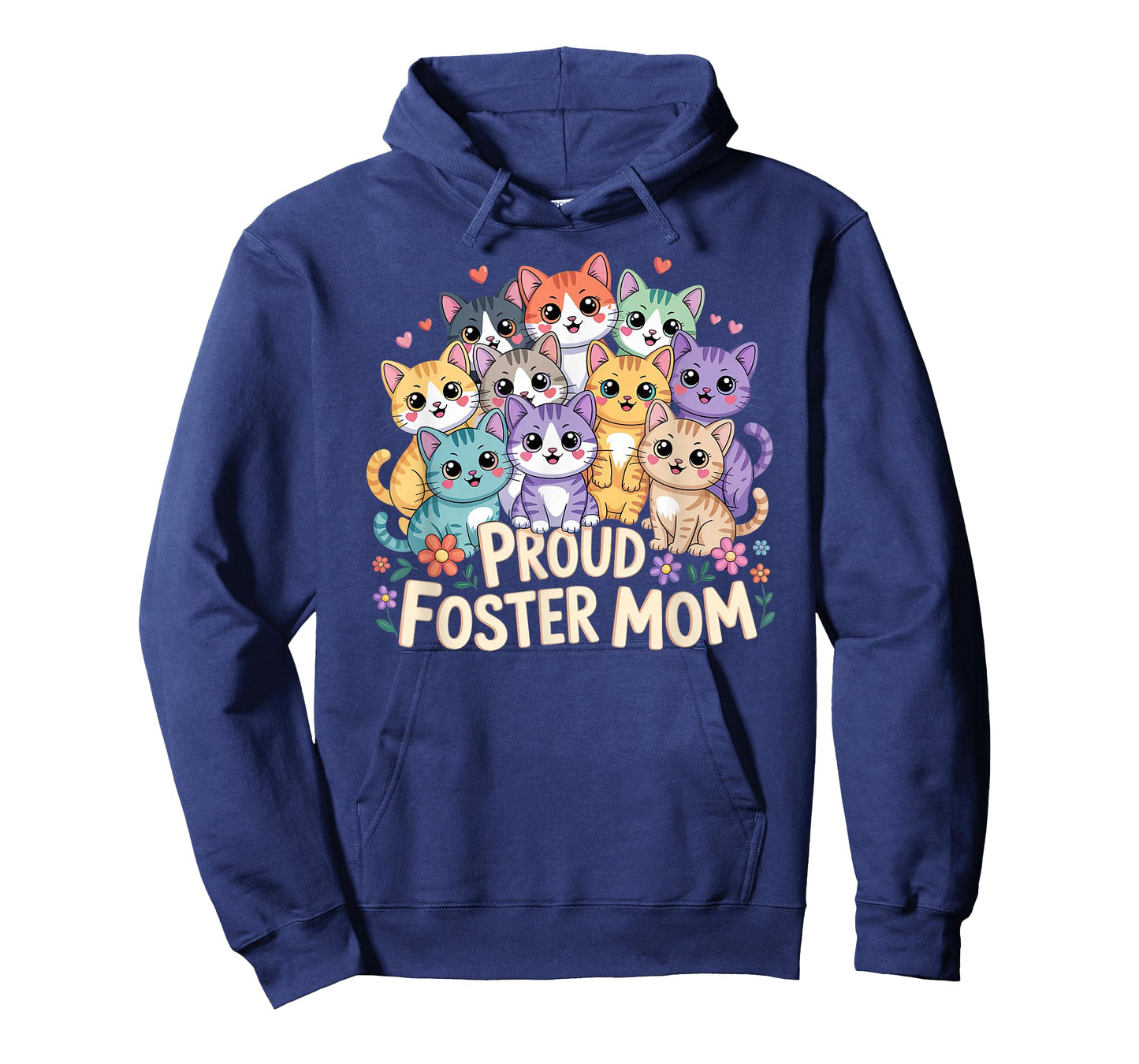 Proud Foster Mom Funny Foster Cat Adopt Cats Women Cat Mama T-Shirt
