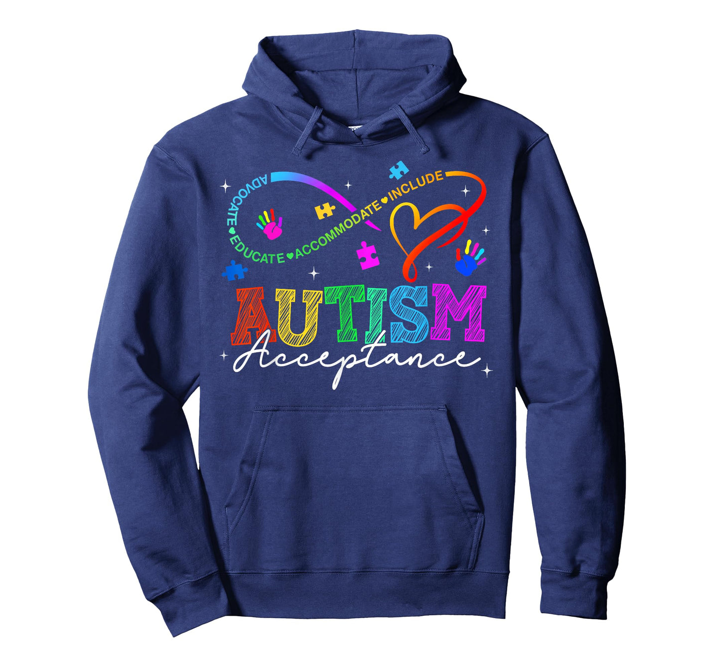 Neurodiversity Autism Awareness Rainbow Infinity Symbol T-Shirt