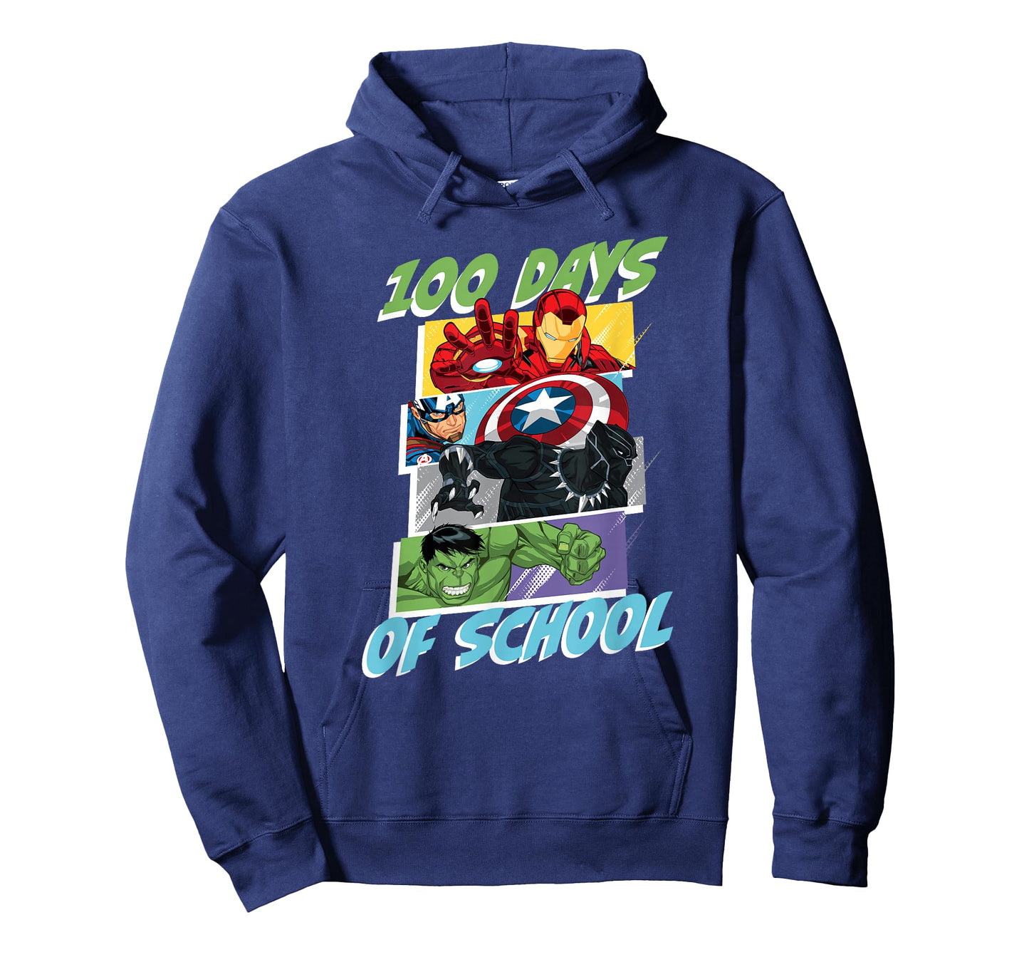 Marvel Super Heroes Avengers 100 Days of School 100th Day T-Shirt