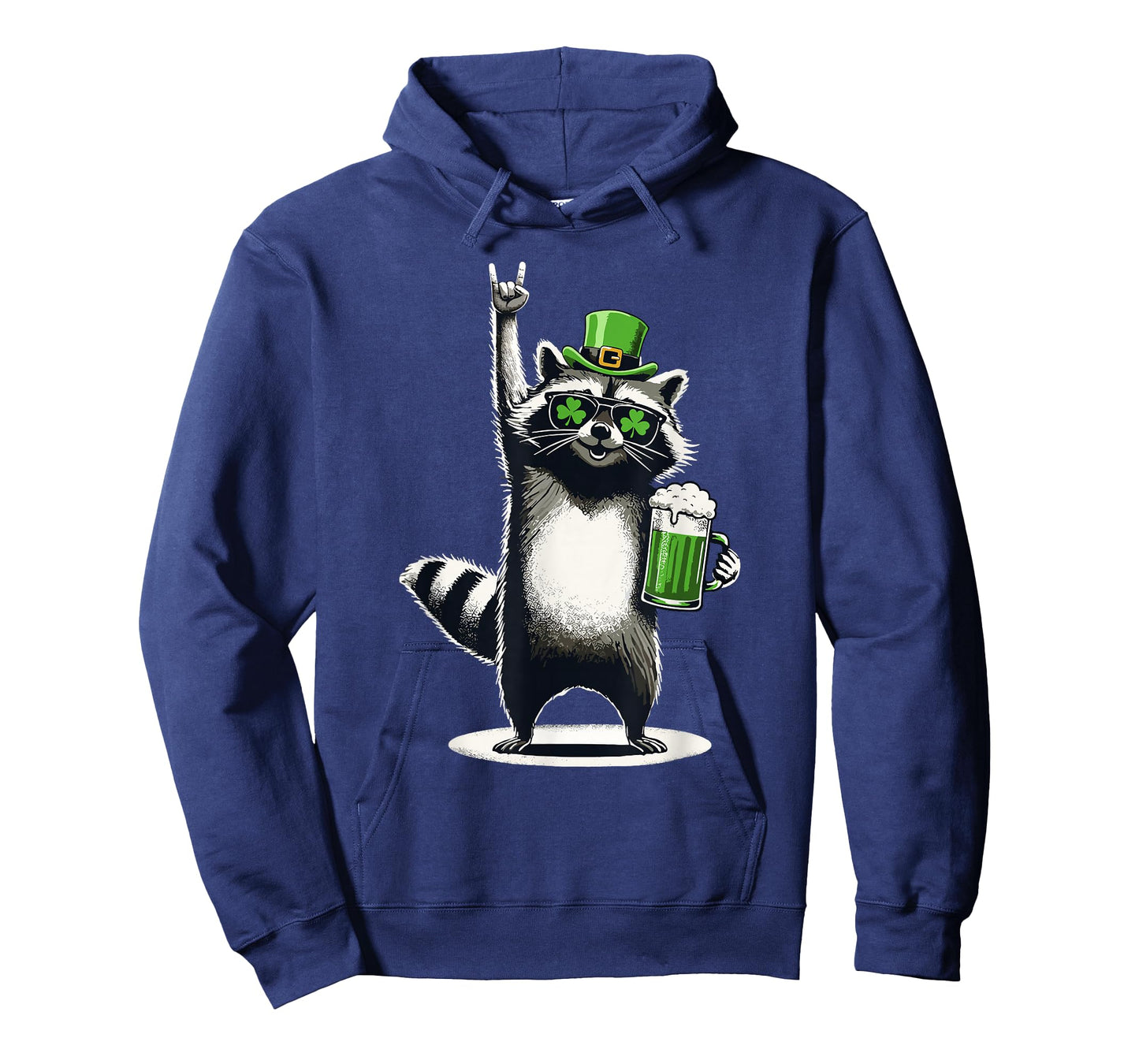 Raccoon St Patty's Shamrock Beer Funny St Patrick's Day T-Shirt
