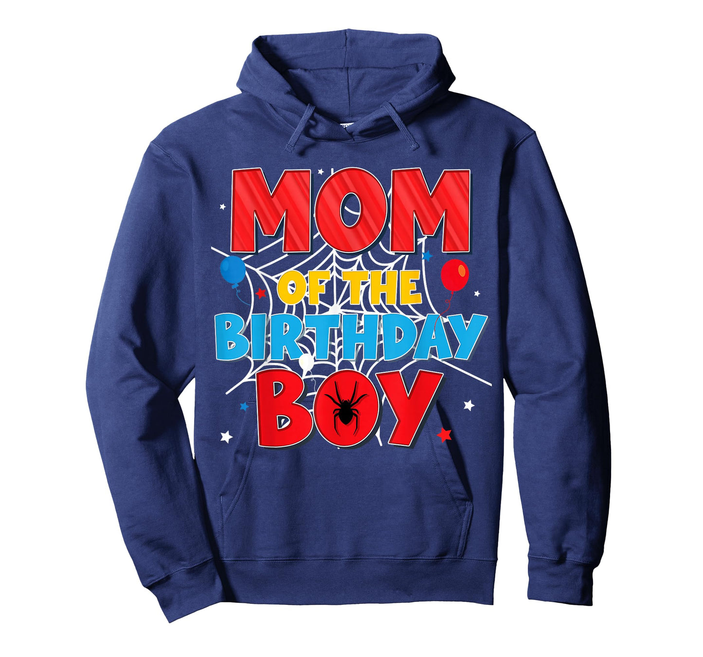 Funny Spider Web Family Matching Mom of The Birthday Boy T-Shirt