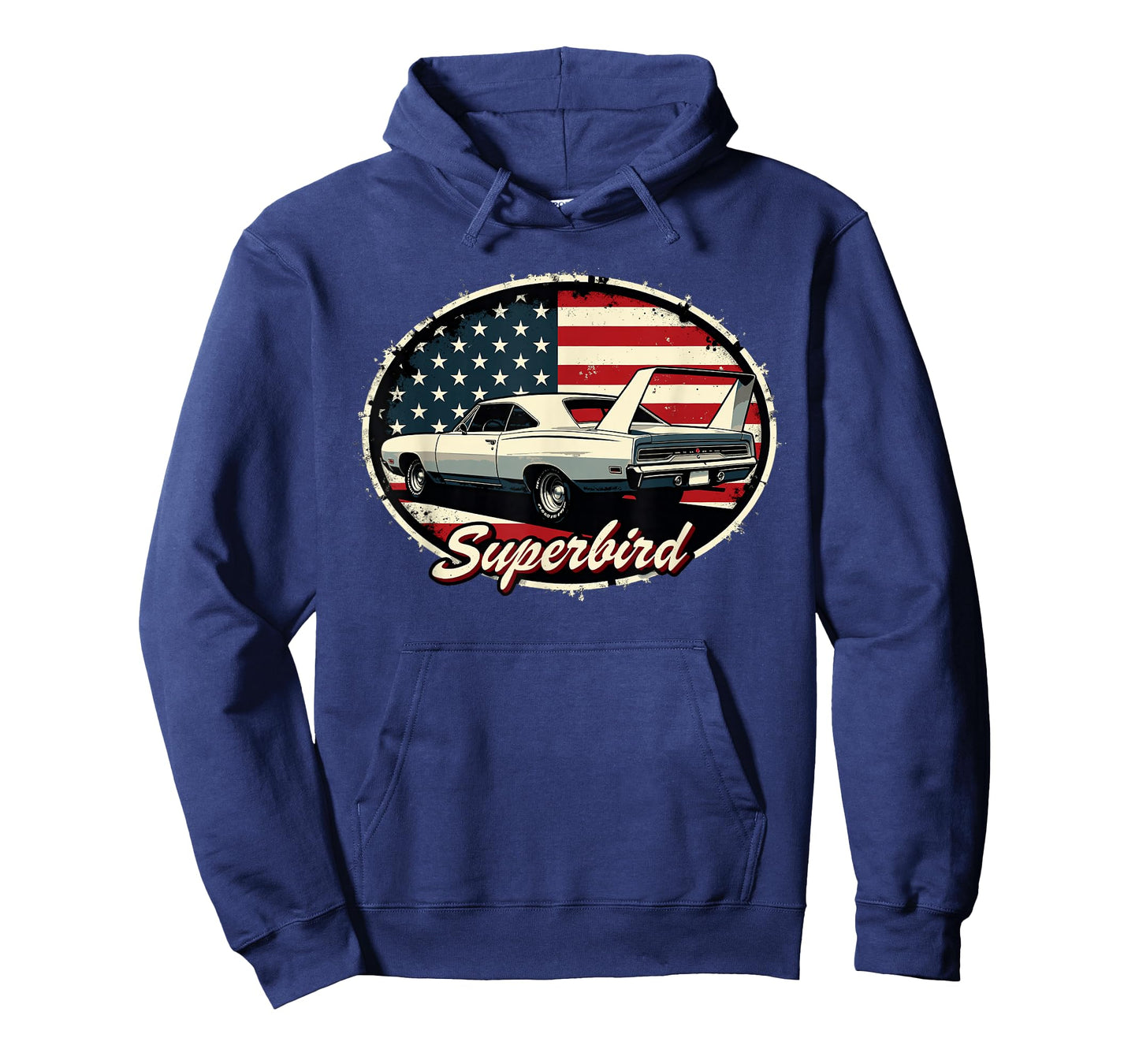 Old School Plymouth Superbird Classic American Flag T-Shirt