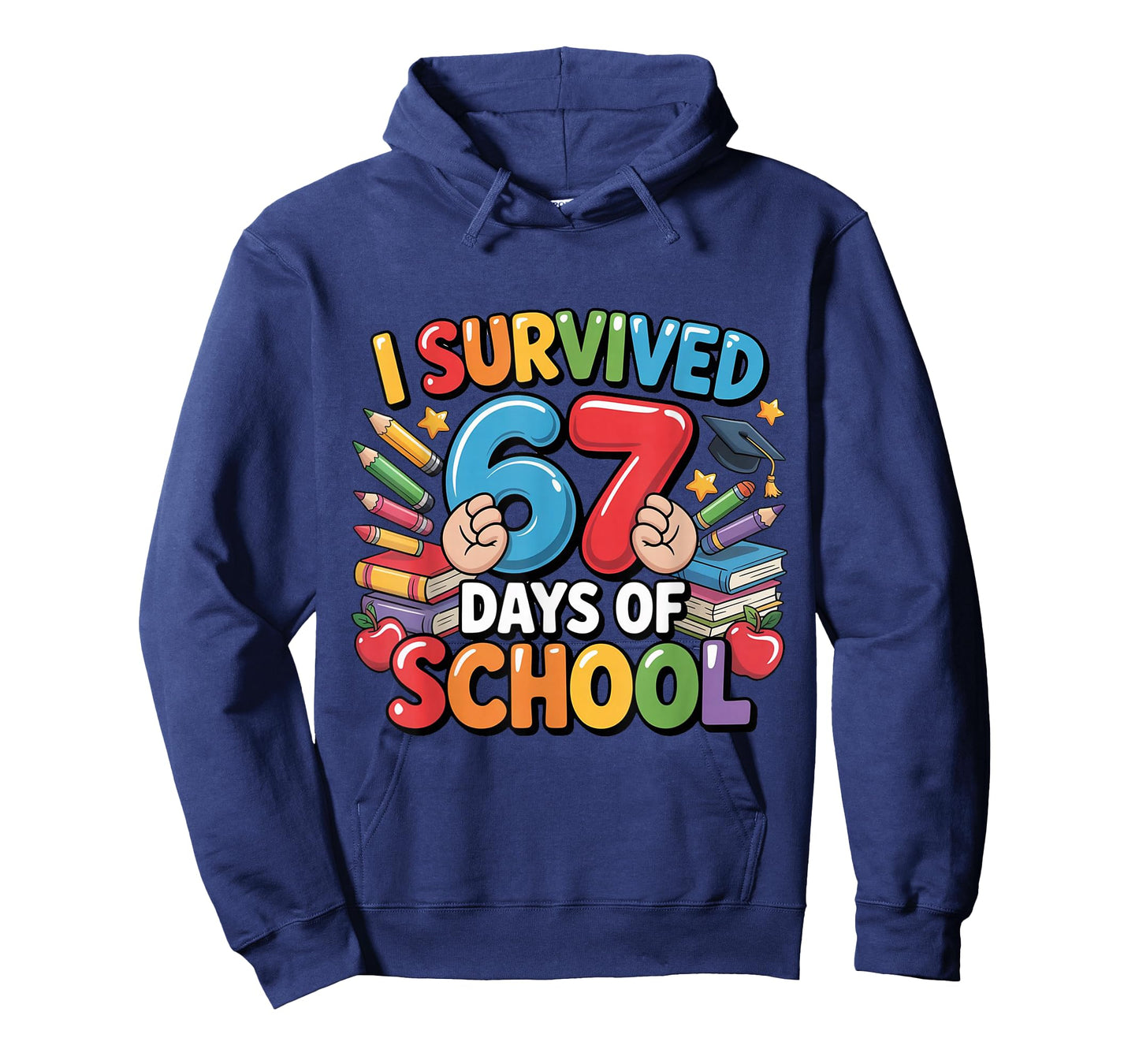 I Survived 67 Days of School Funny Six Seven 6 7 Meme Z Gen T-Shirt