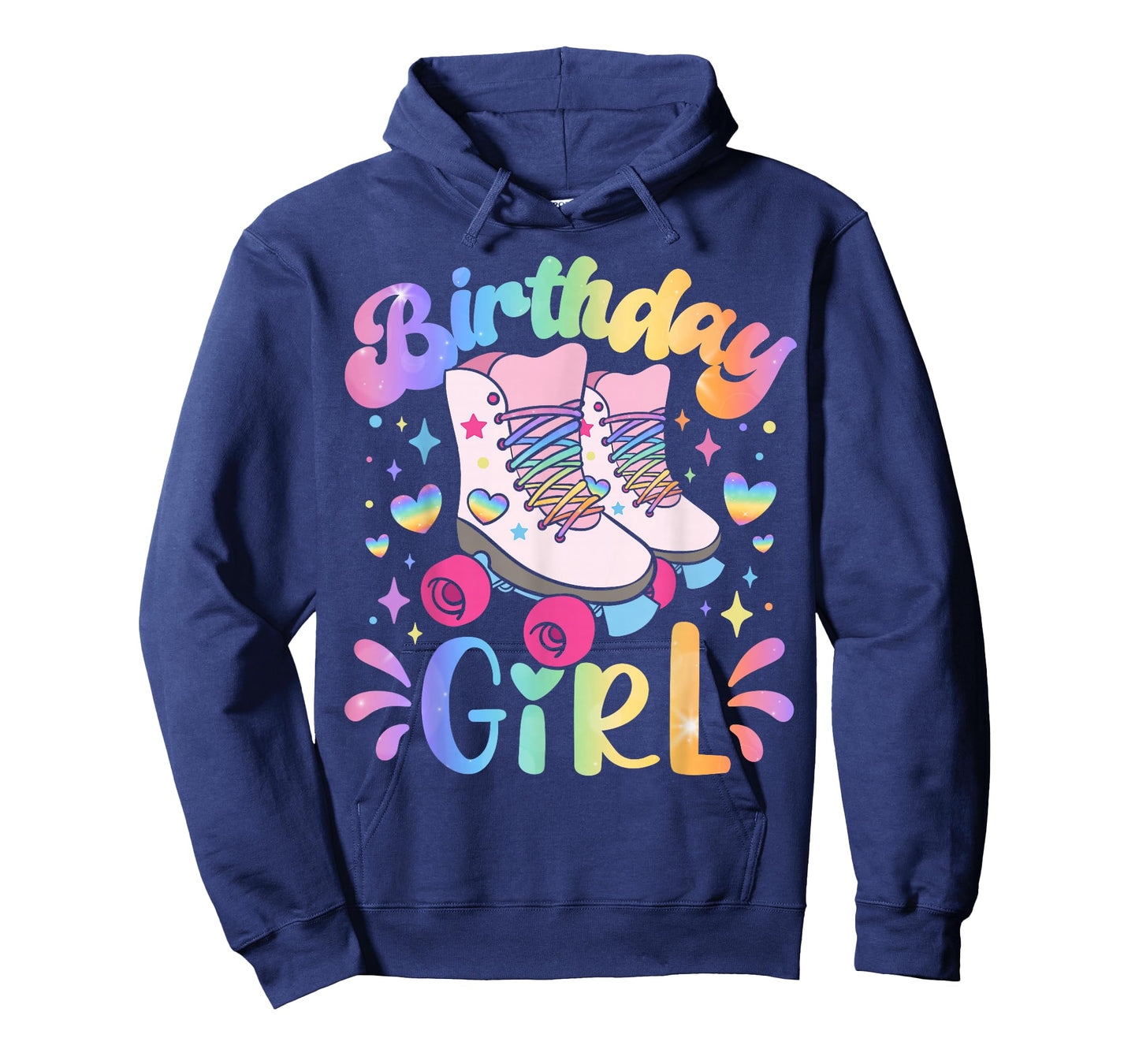 Birthday Girl Rolling Skates Roller Skater Party Kids T-Shirt