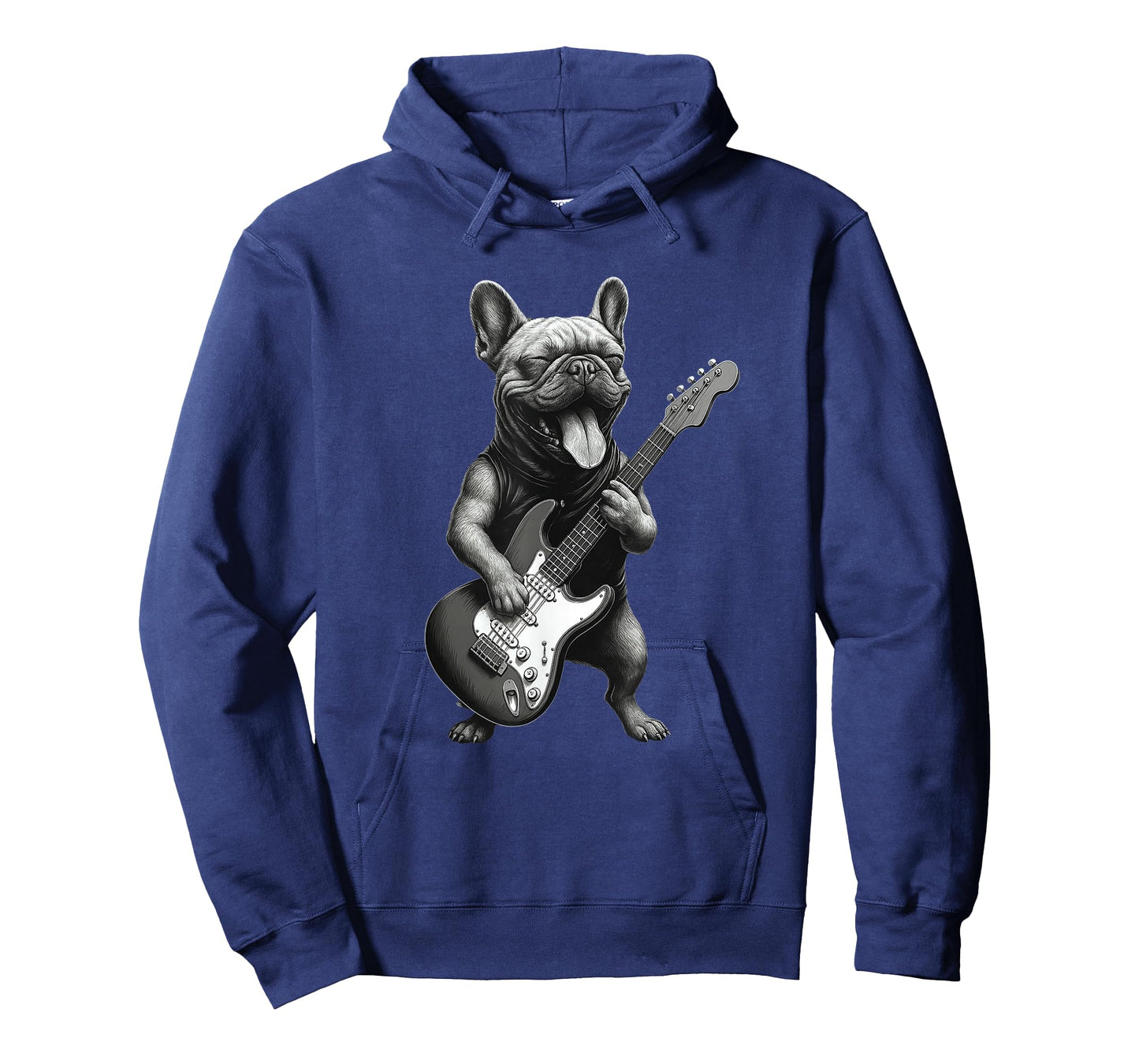 French Bulldog Playing Guitar Funny Dog Lover T-Shirt