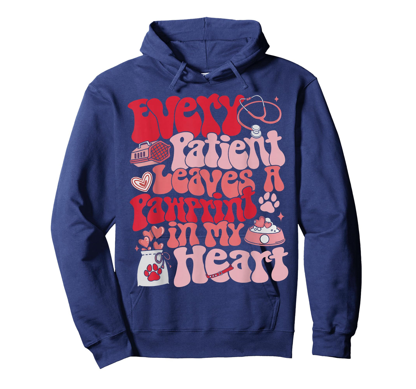 Every Patient Leaves A Paw Print in My Heart Valentines T-Shirt