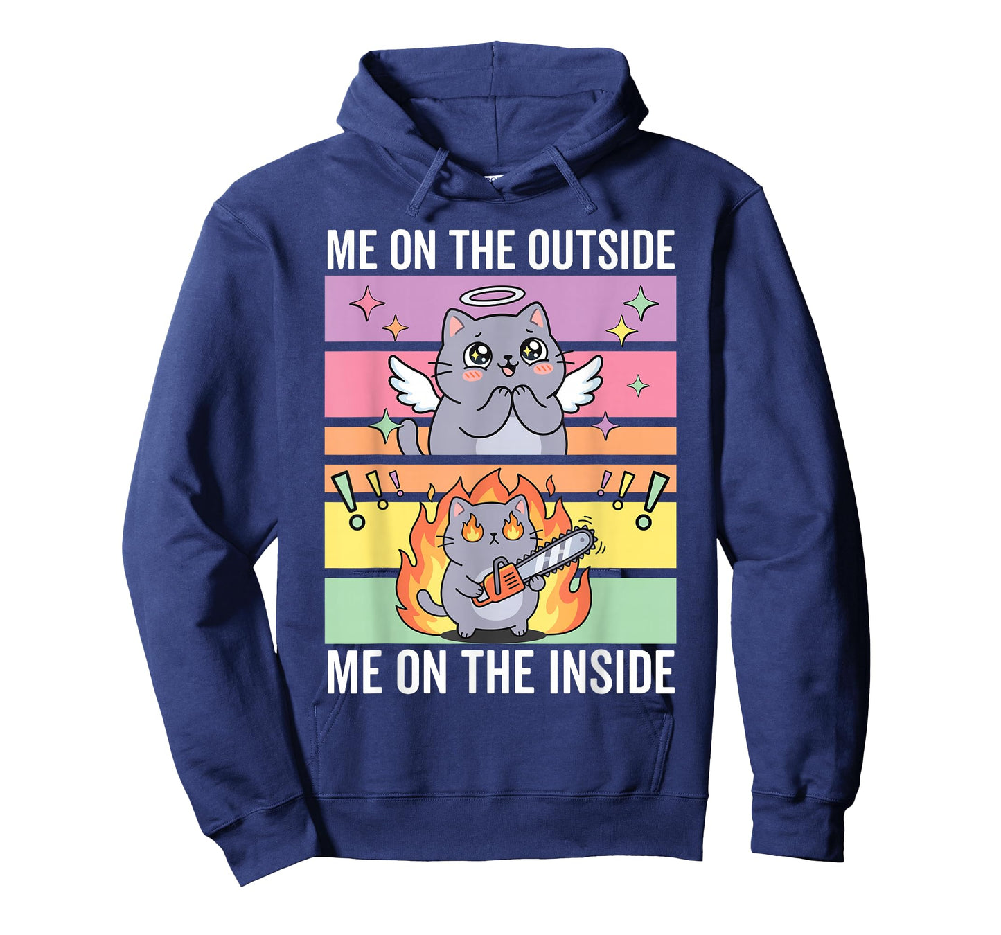 Cat with Chainsaw, Angry Cat, Dark Humor T-Shirt