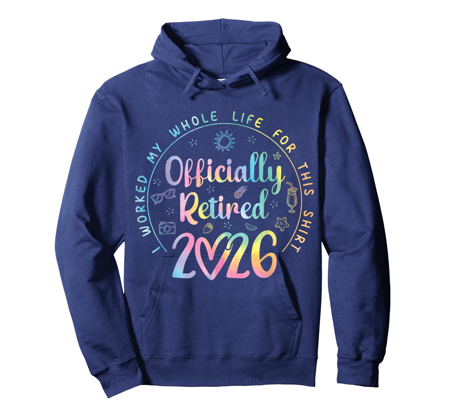 Funny Retirement Women Retired 2026 I Worked My Whole Life T-Shirt