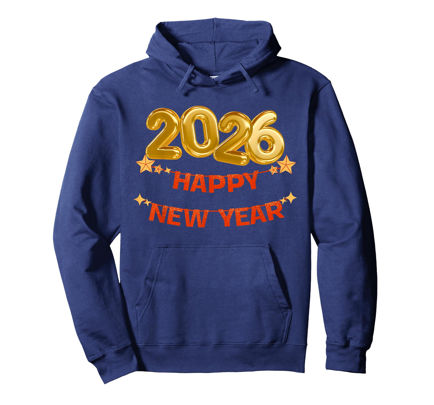 2026 Happy New Year Gold Balloon Sparkle Design T-Shirt