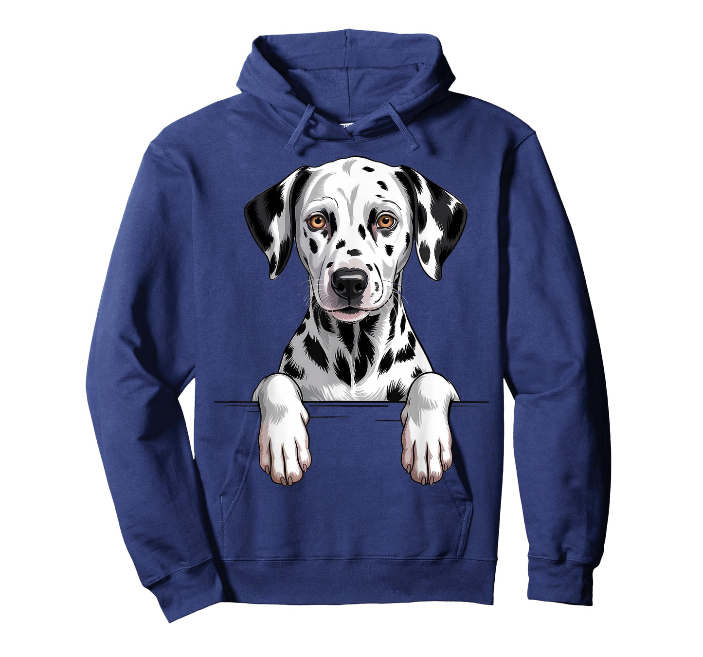 Dalmatian Funny Peeking Pocket Puppy Dog Lover T-Shirt
