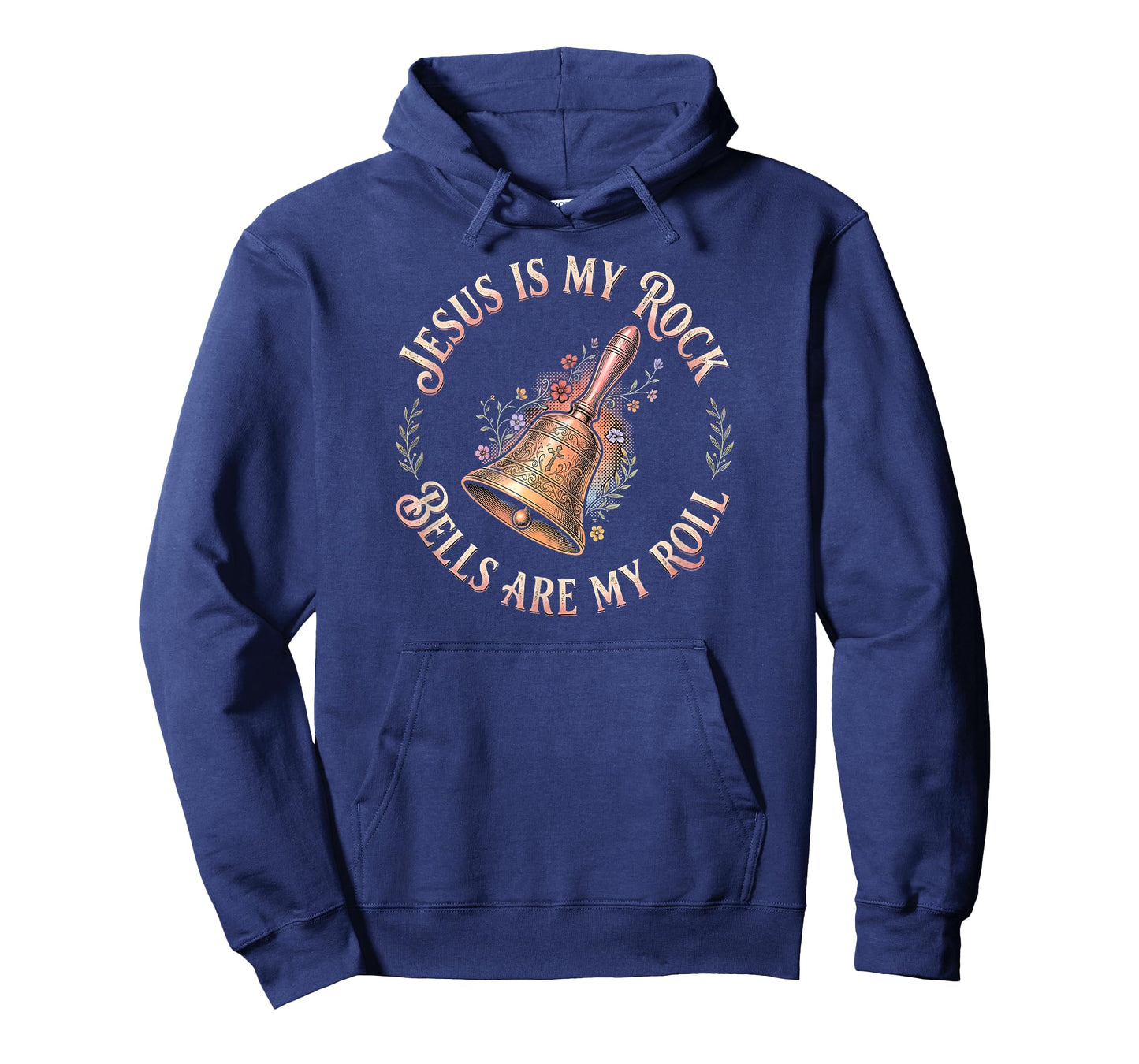 Jesus is My Rock Bells are My Roll Funny Handbell Choir T-Shirt