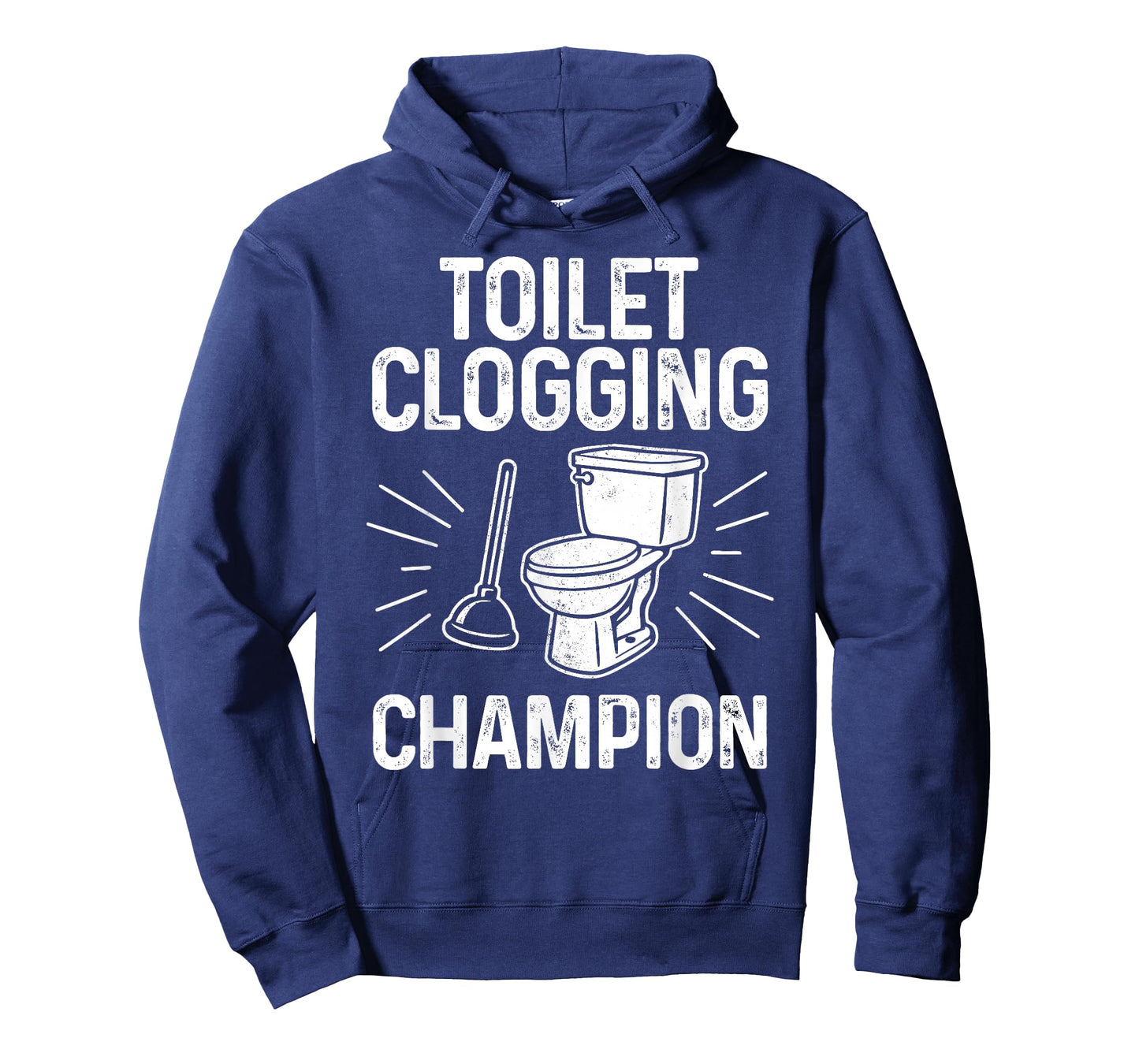 Toilet Clogging Champion Funny Graphic Toilet Clogging T-Shirt
