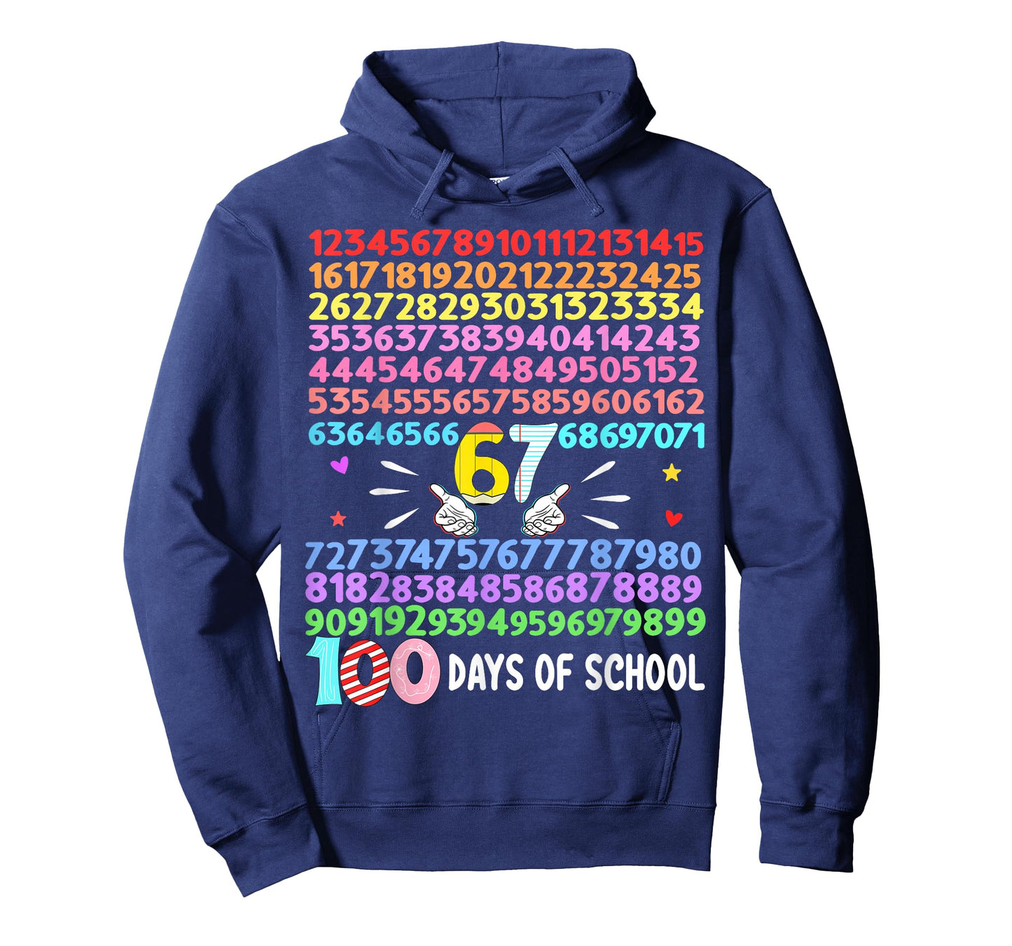 Happy 100 Days of School Smarter 67 Teacher Boys Girls T-Shirt