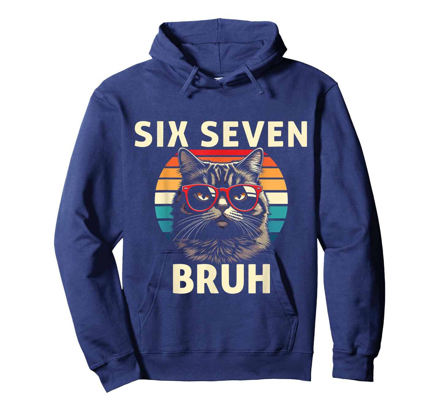 Cool Retro Six Seven Bruh Cat Sunglasses Meme 67 T-Shirt