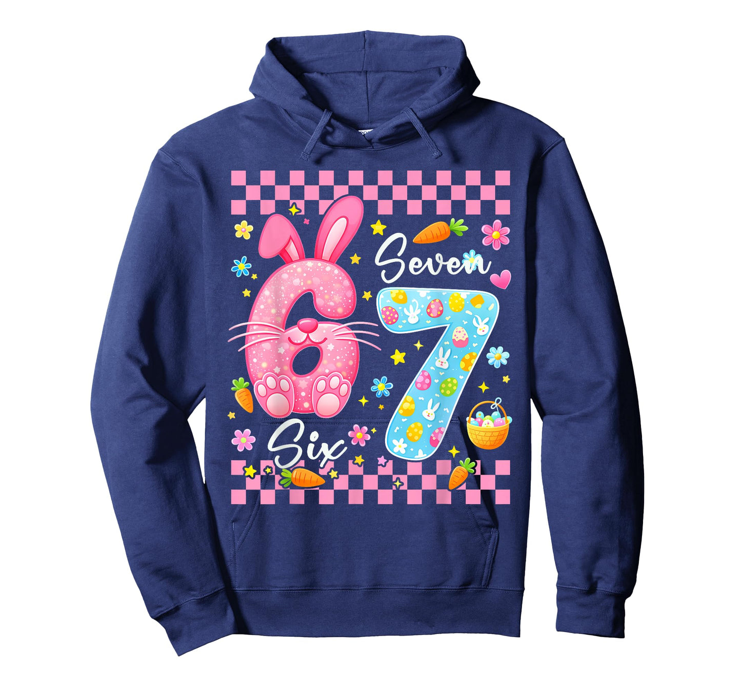 Six Seven Easter Kids Bunny 67 Easter Toddler Teens Boy Girl T-Shirt