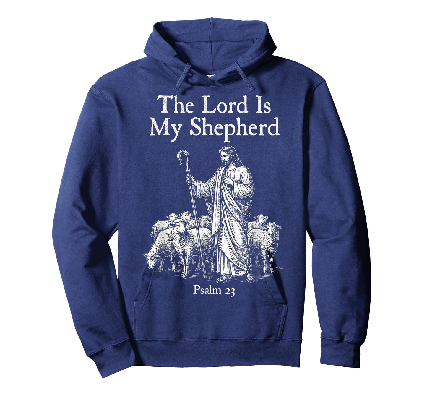 The Lord is My Shepherd Psalm 23 Classic Gospel Hand Sketch T-Shirt