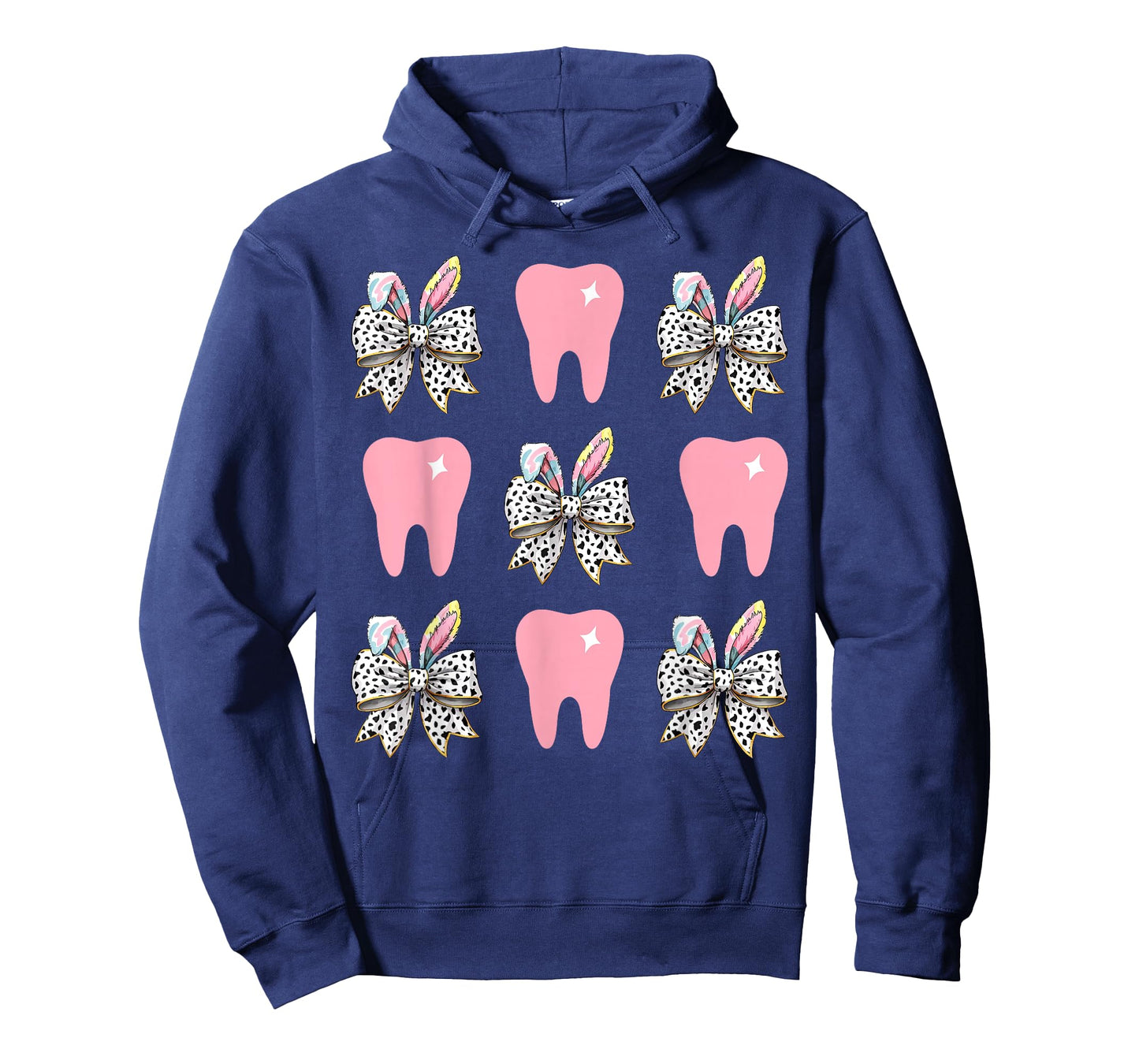 Dental Hygienist Tooth Coquette Bow Bunny Easter Dentist T-Shirt
