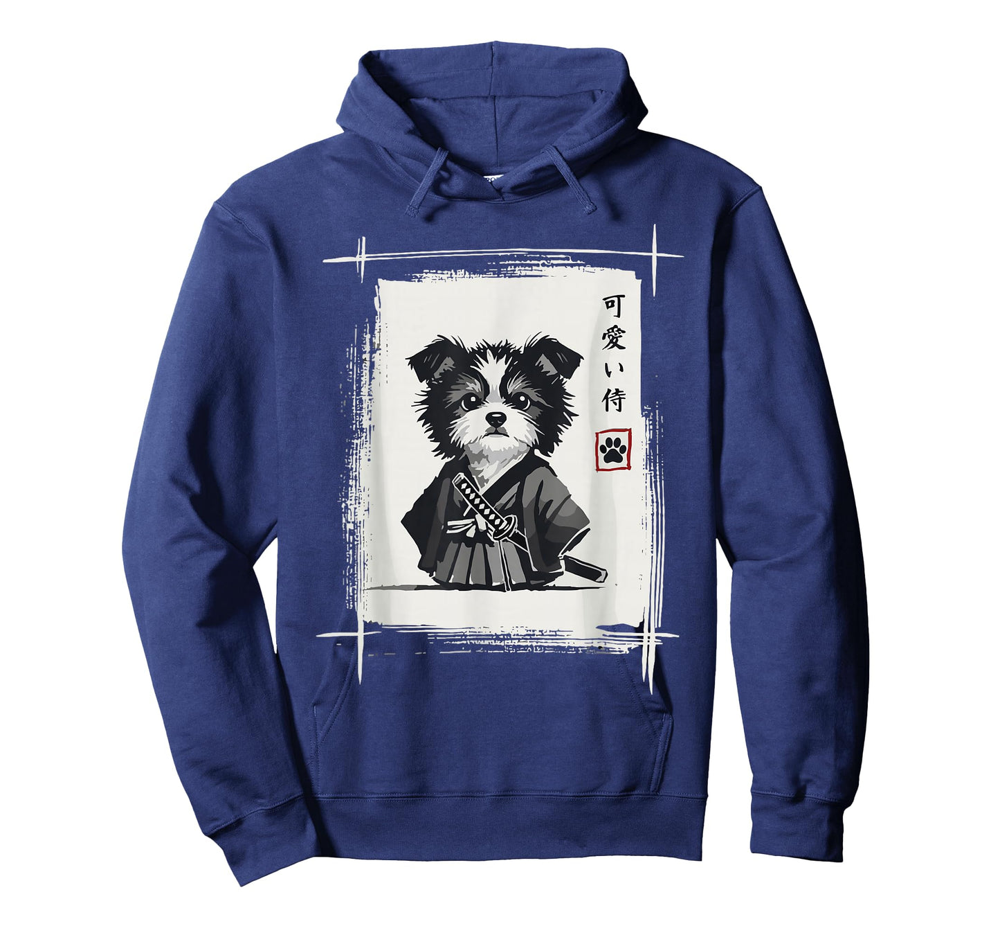 Samurai Dog Shirts for Women Men Vintage Graphic Japanese T-Shirt
